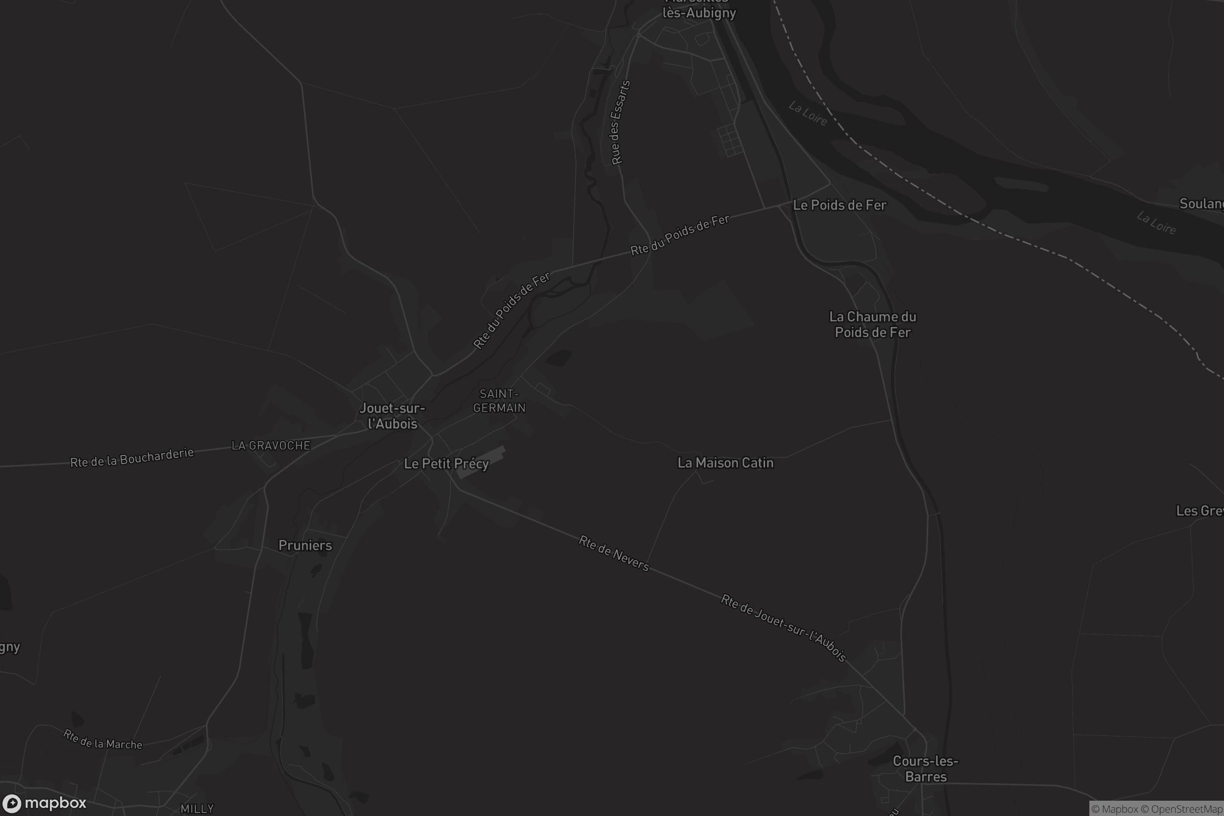 Carte de Jouet-sur-l'Aubois