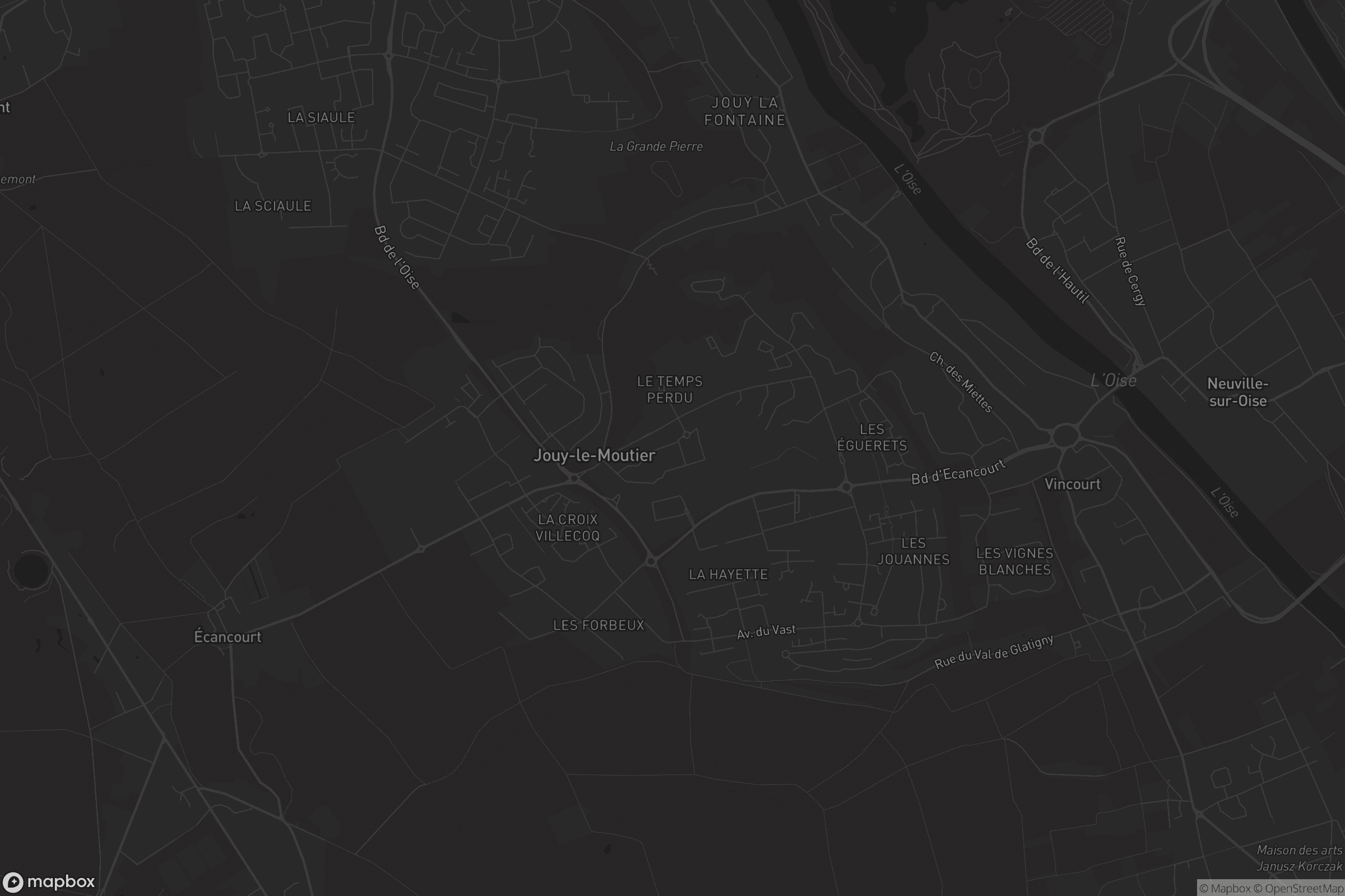 Carte de Jouy-le-Moutier