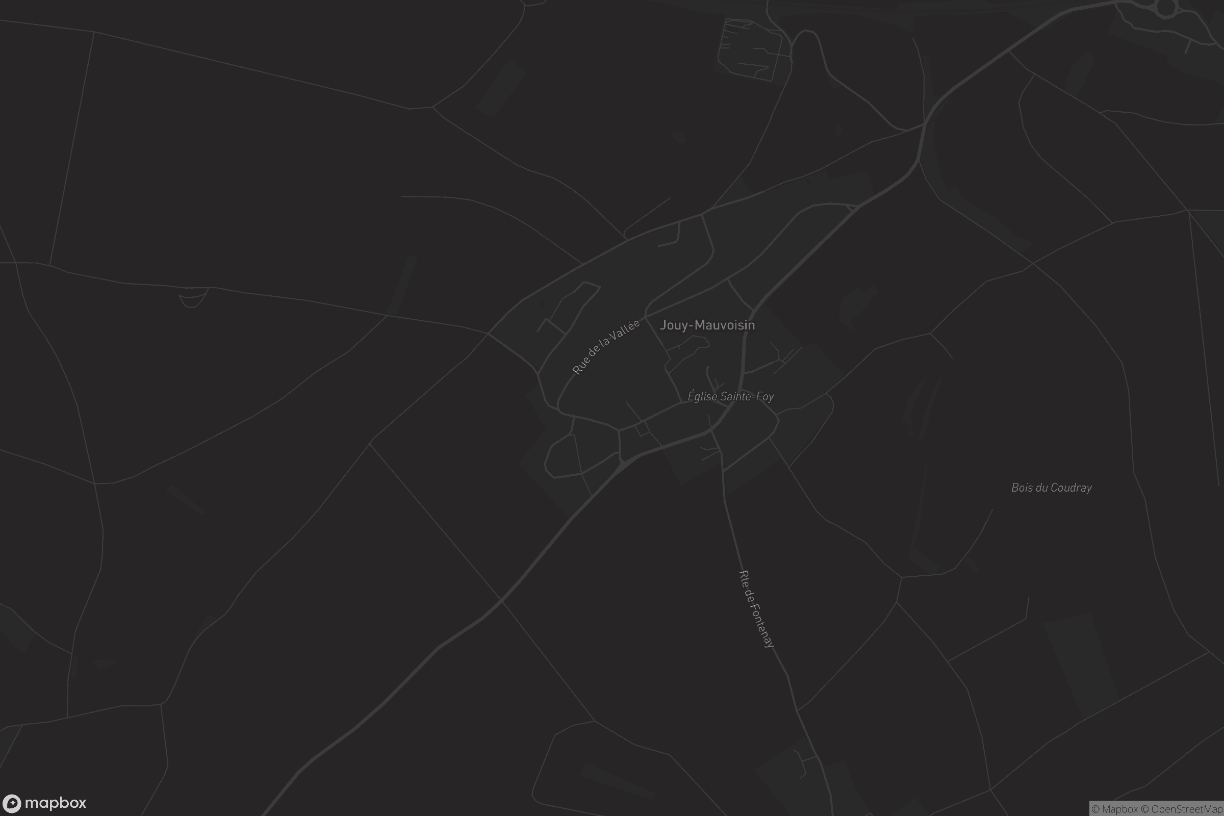 Carte de Jouy-Mauvoisin