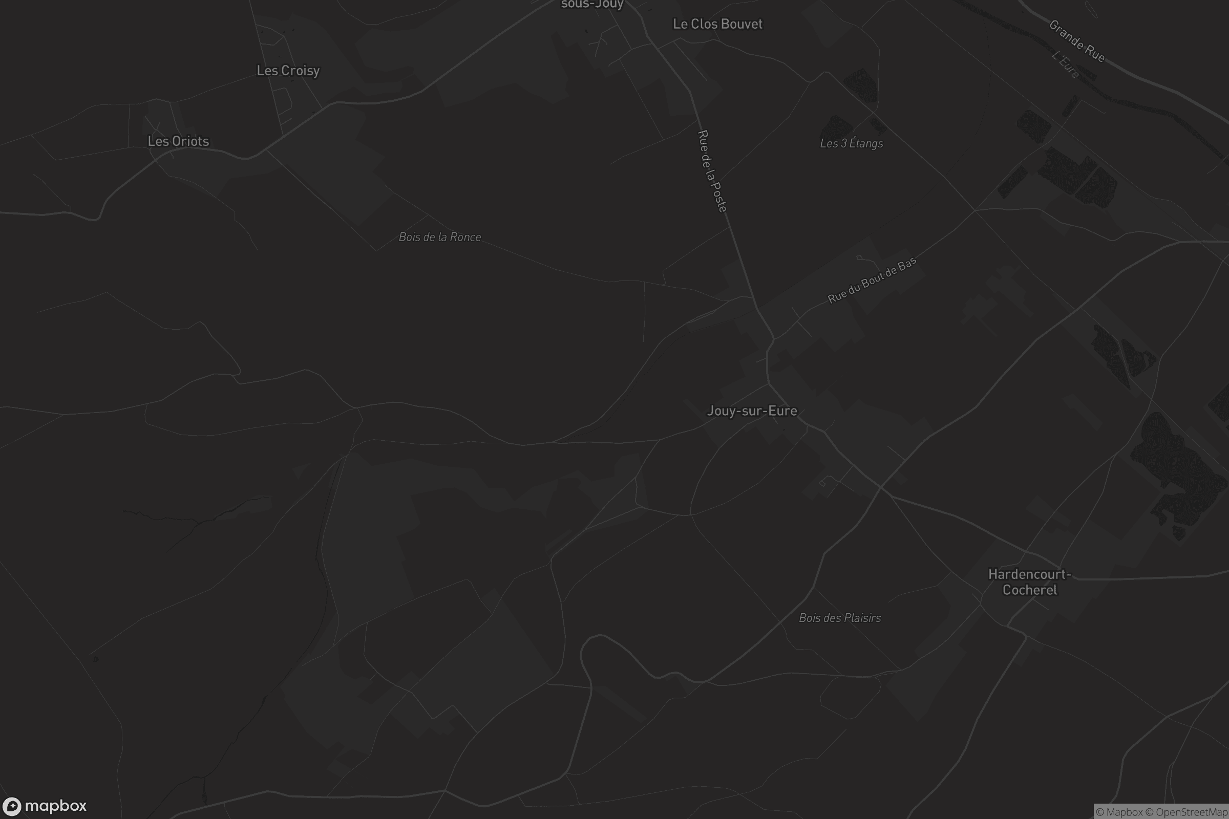 Carte de Jouy-sur-Eure
