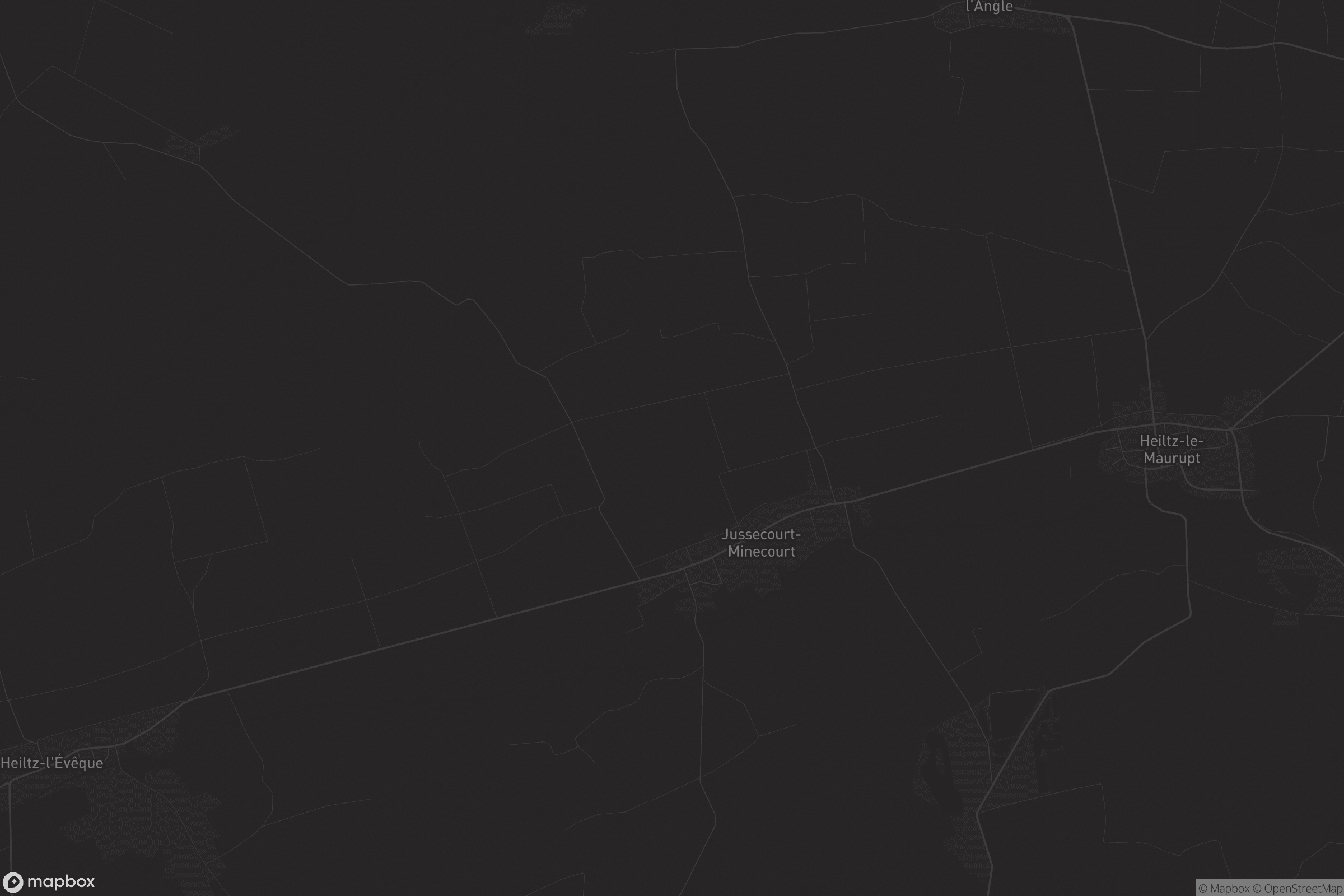 Carte de Jussecourt-Minecourt