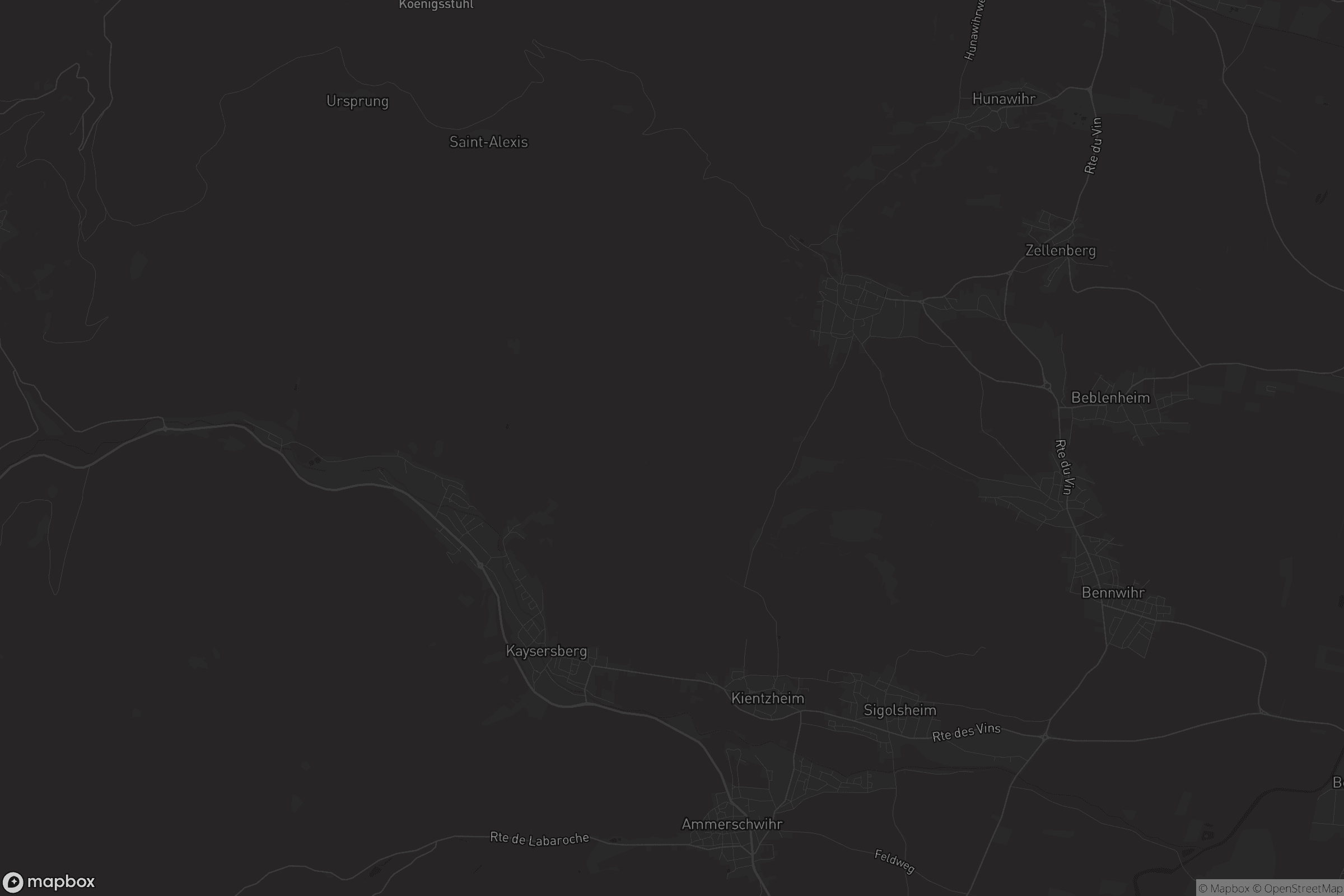 Carte de Kaysersberg-Vignoble