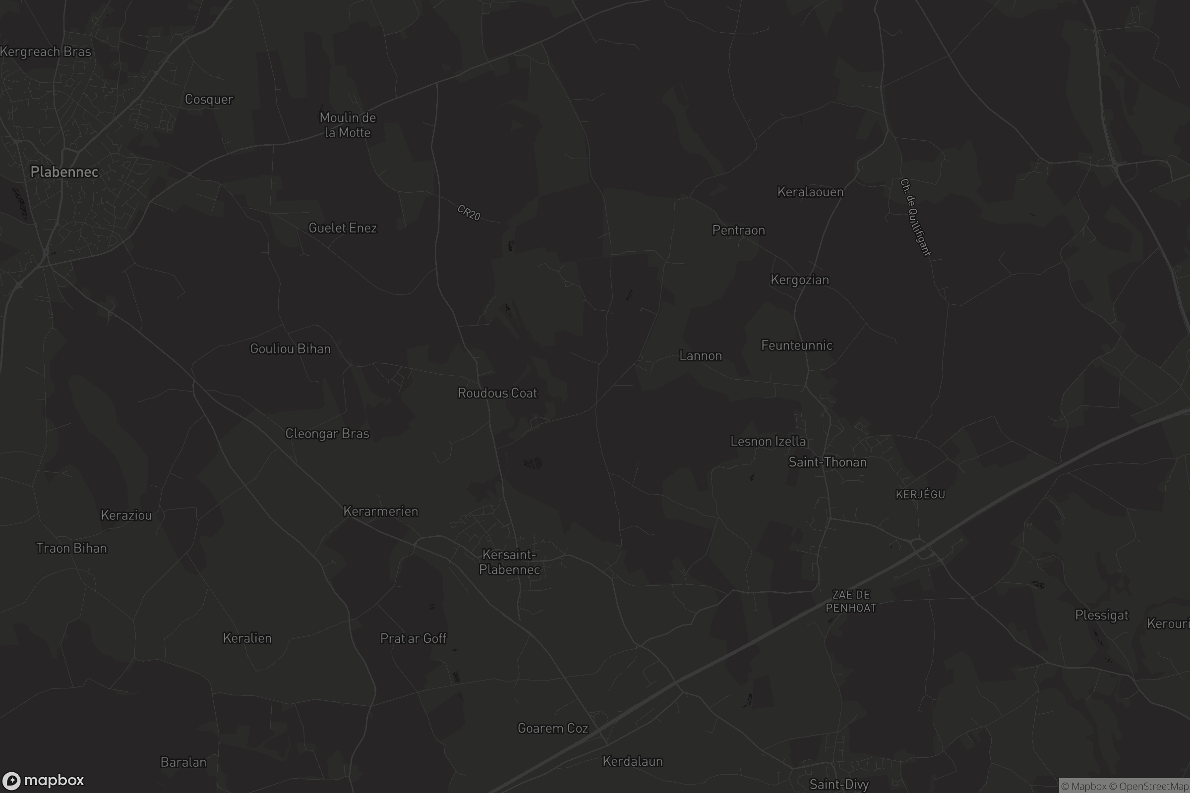 Carte de Kersaint-Plabennec