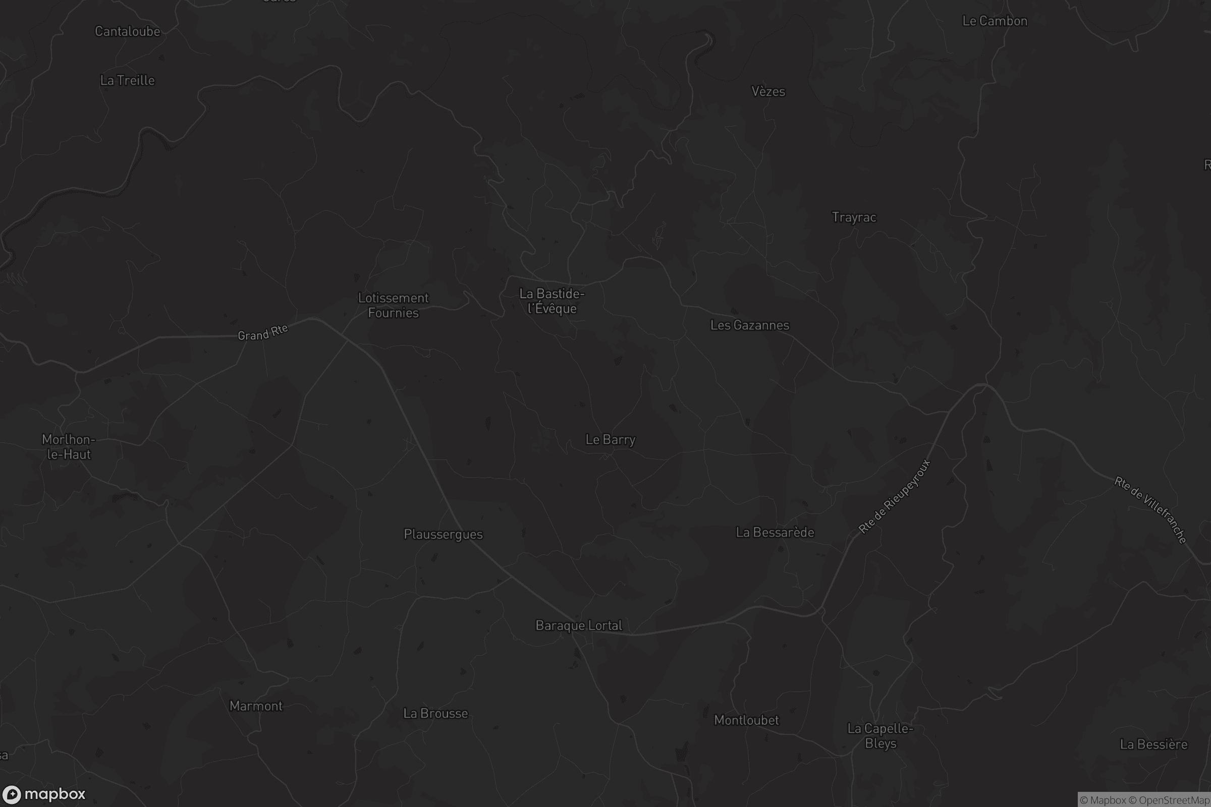 Carte de La Bastide-l'Évêque