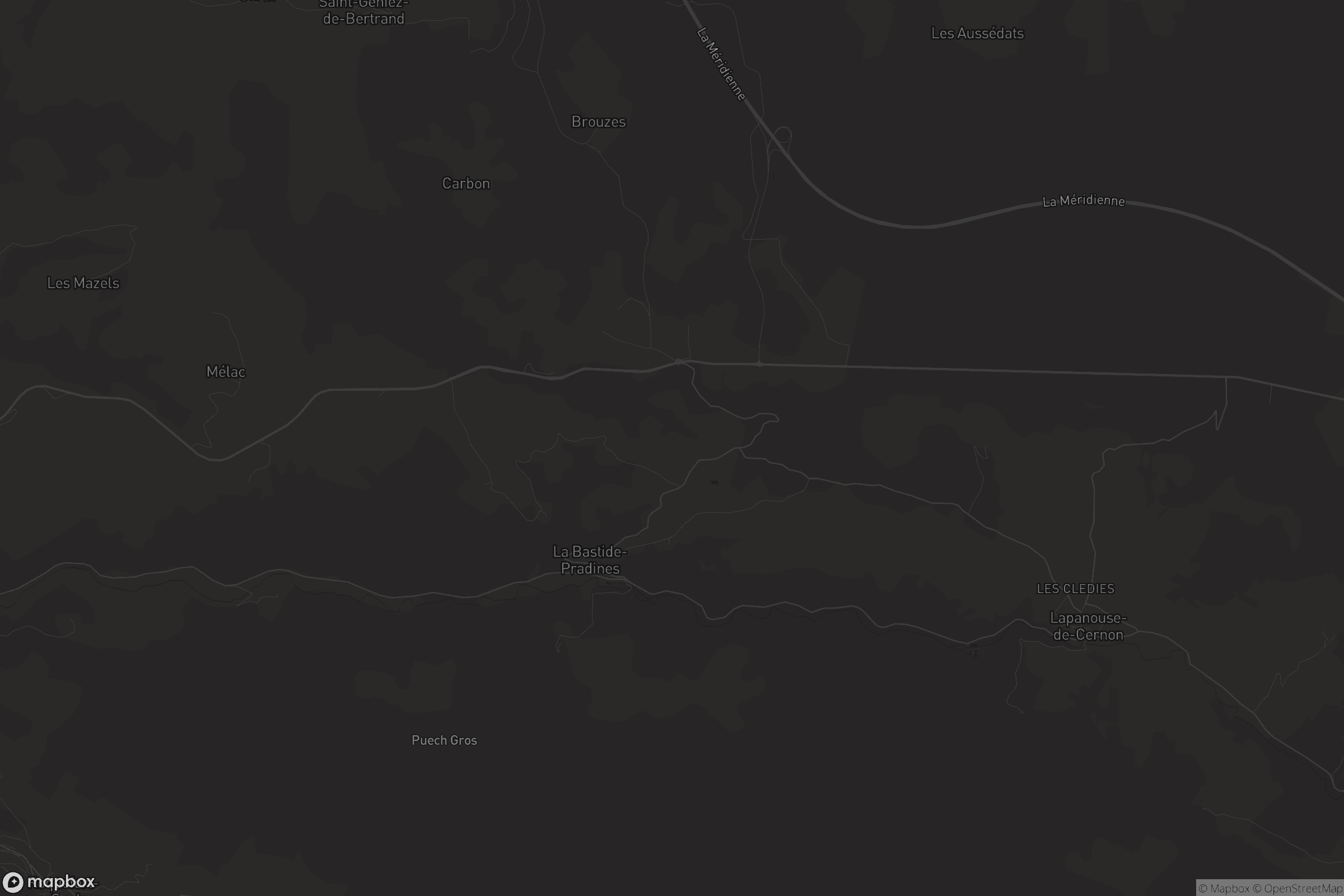 Carte de La Bastide-Pradines