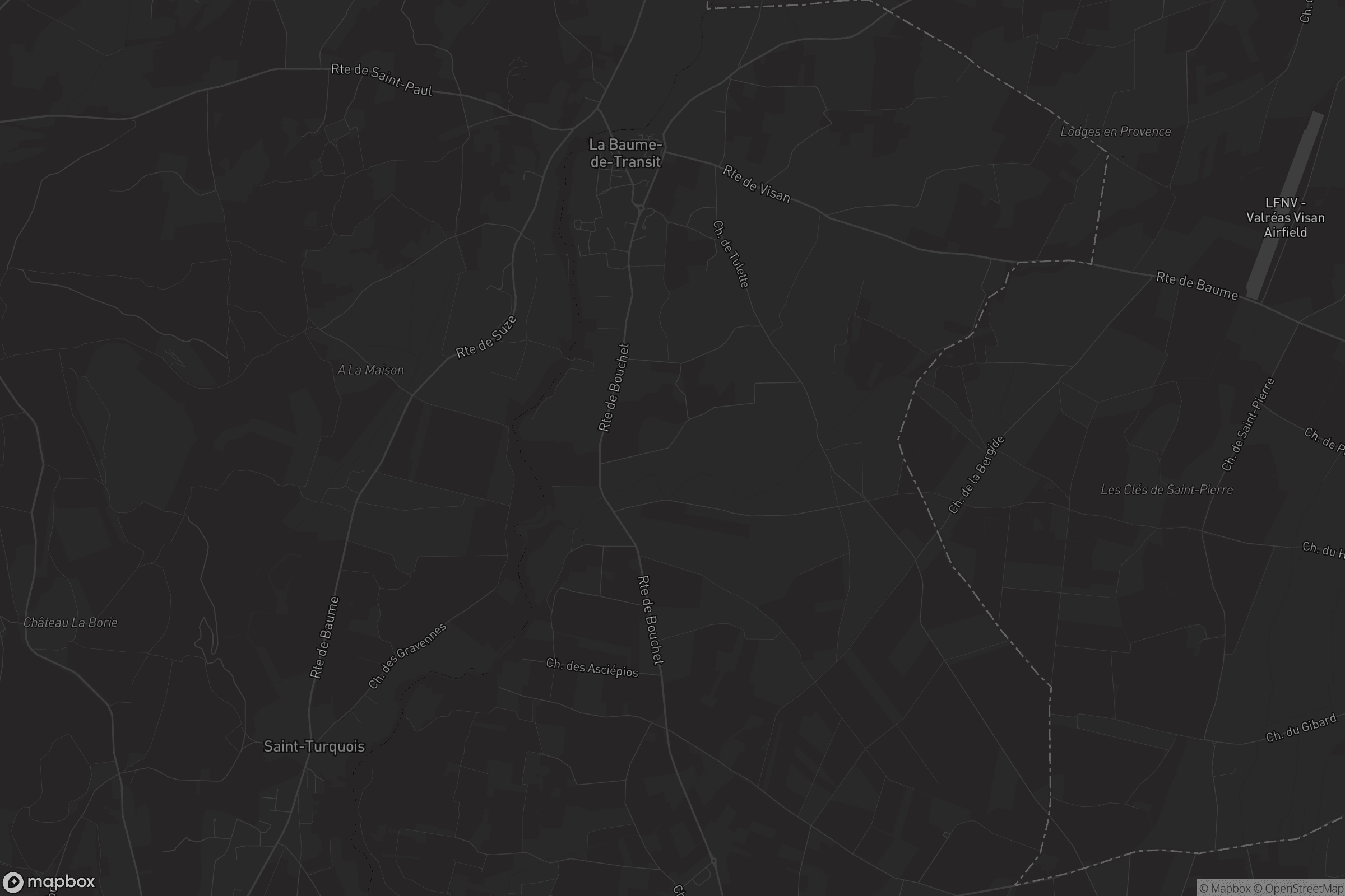 Carte de La Baume-de-Transit