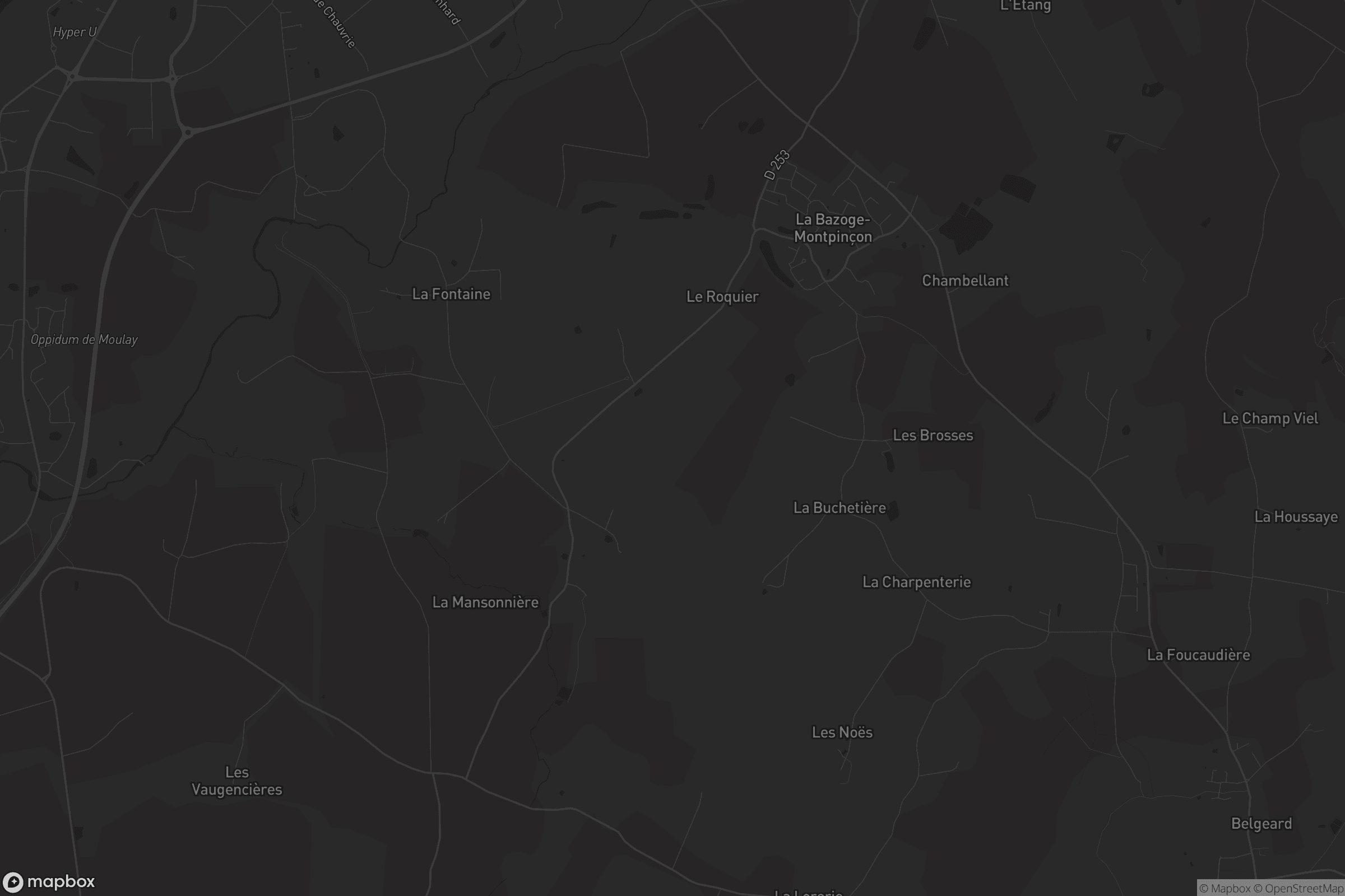 Carte de La Bazoge-Montpinçon