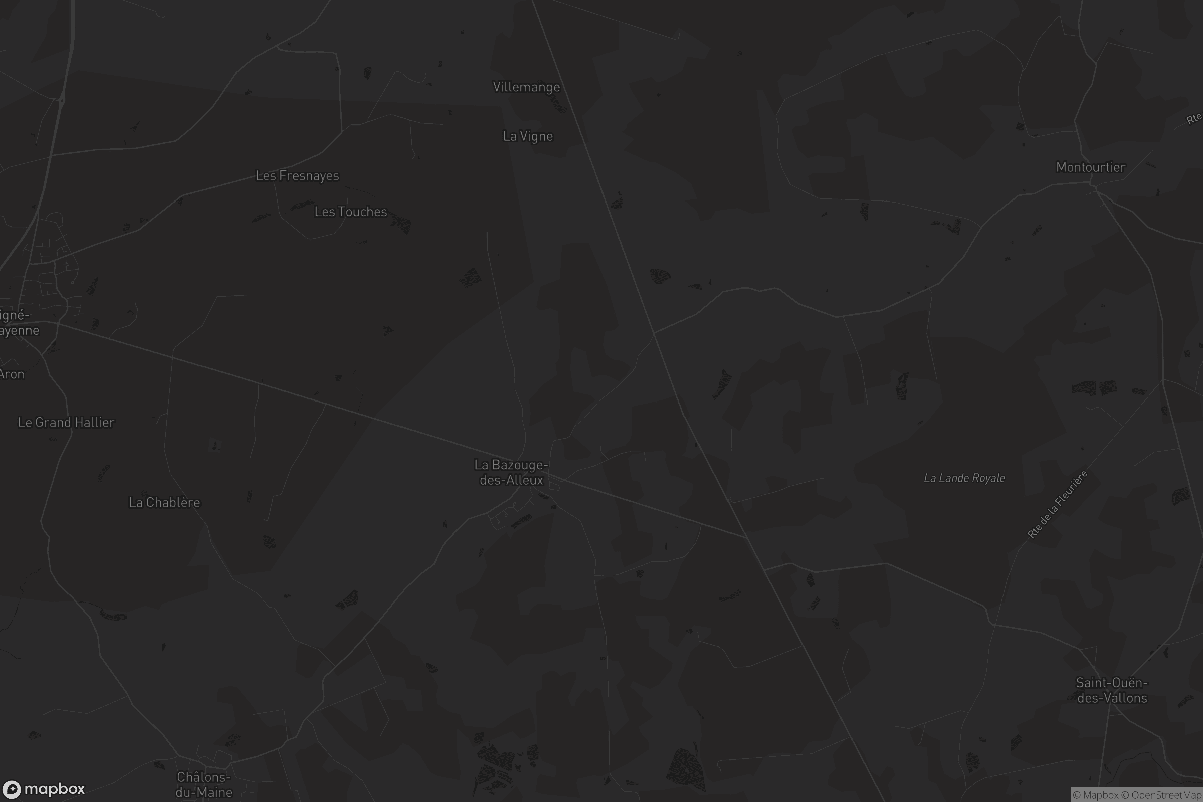 Carte de La Bazouge-des-Alleux