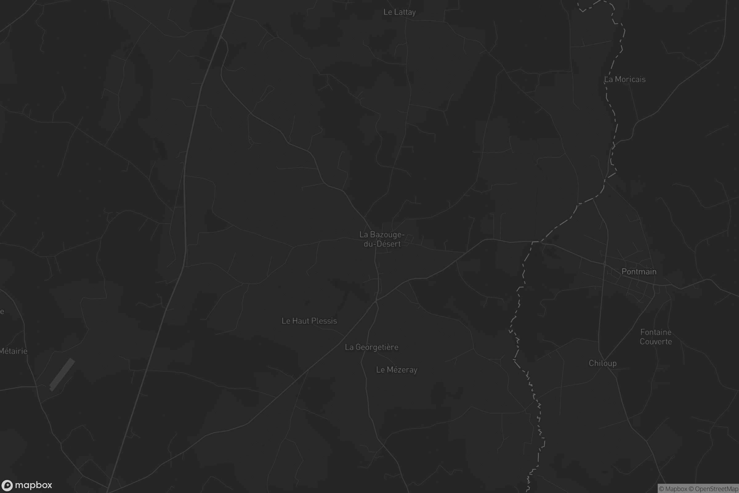 Carte de La Bazouge-du-Désert