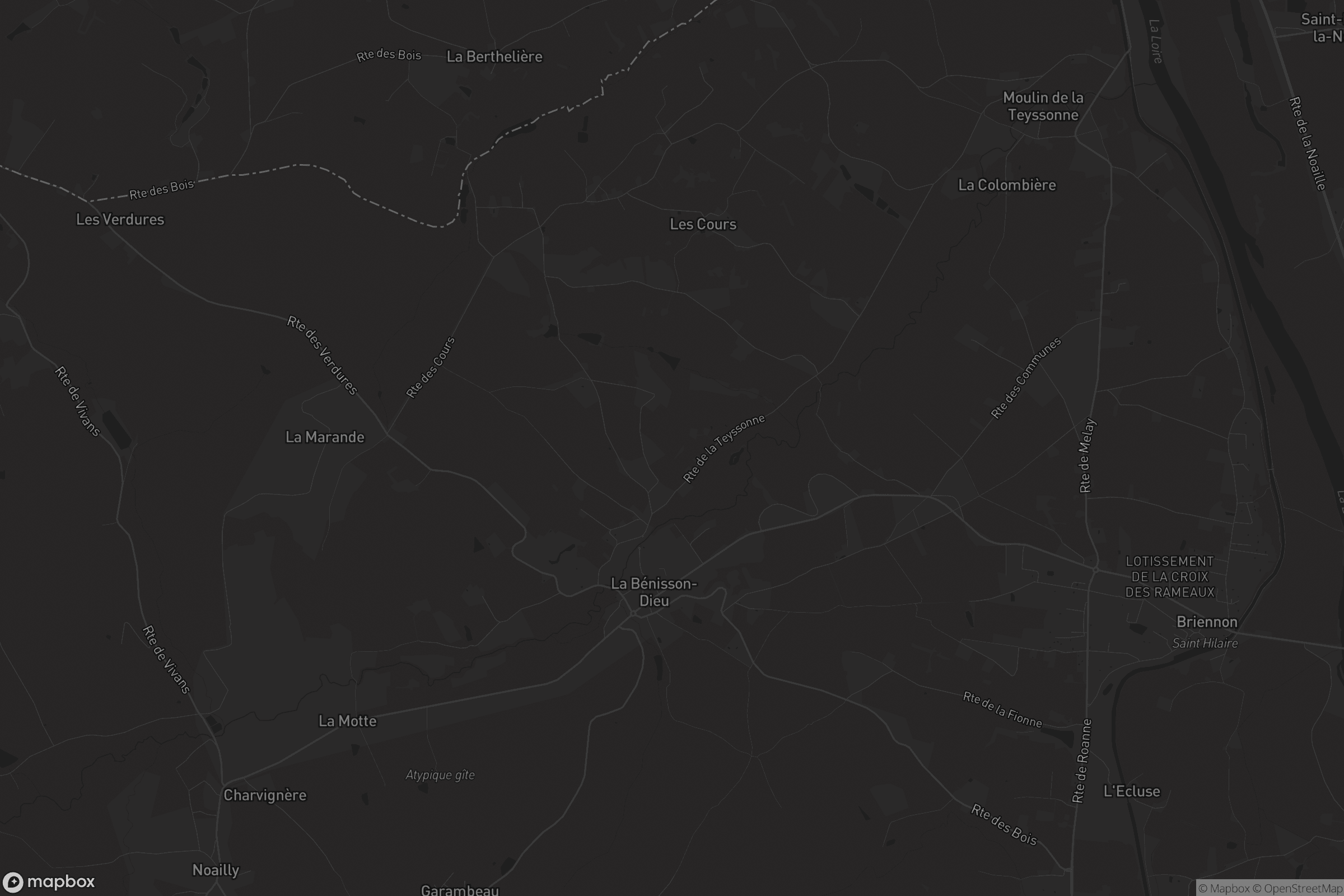 Carte de La Bénisson-Dieu