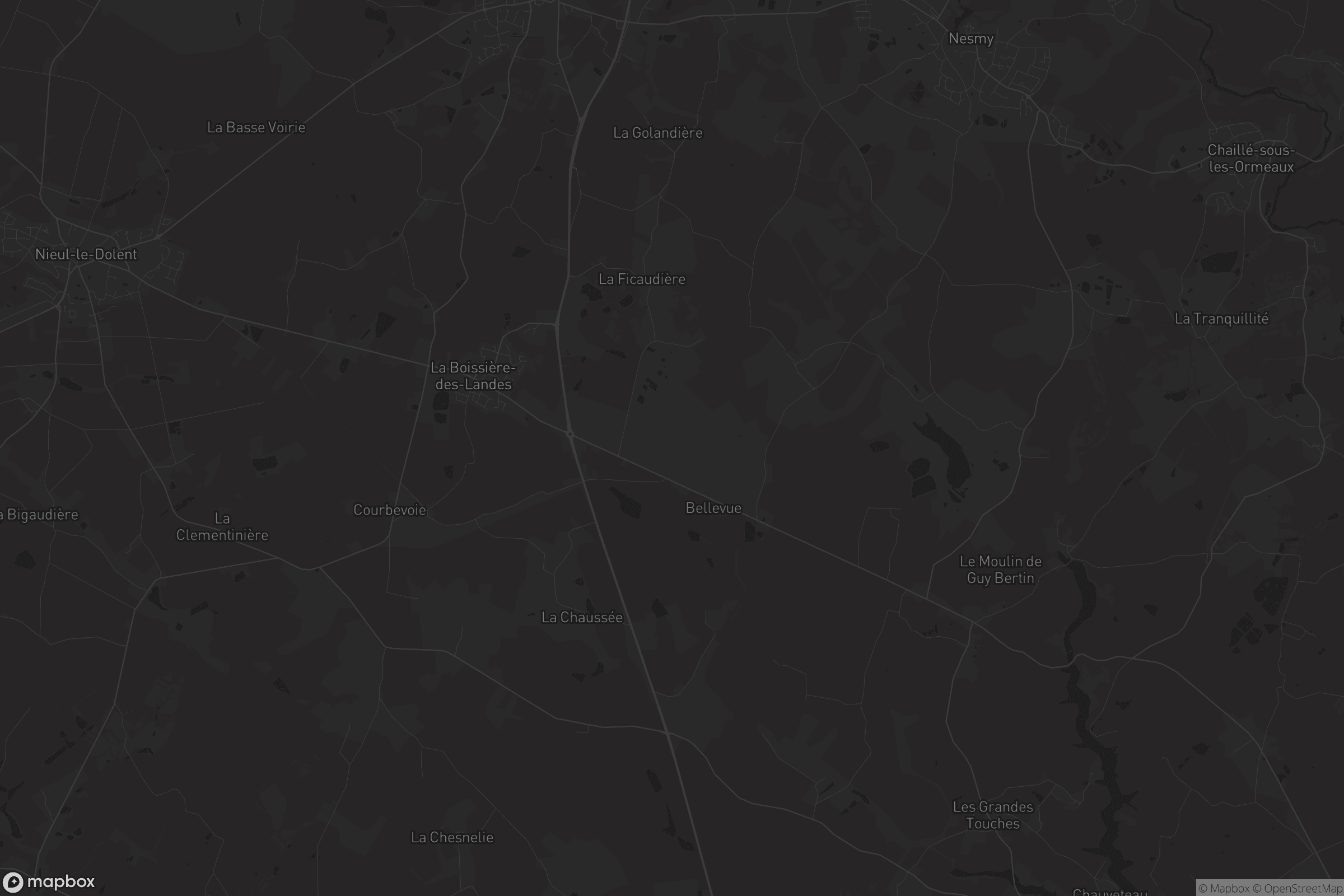 Carte de La Boissière-des-Landes