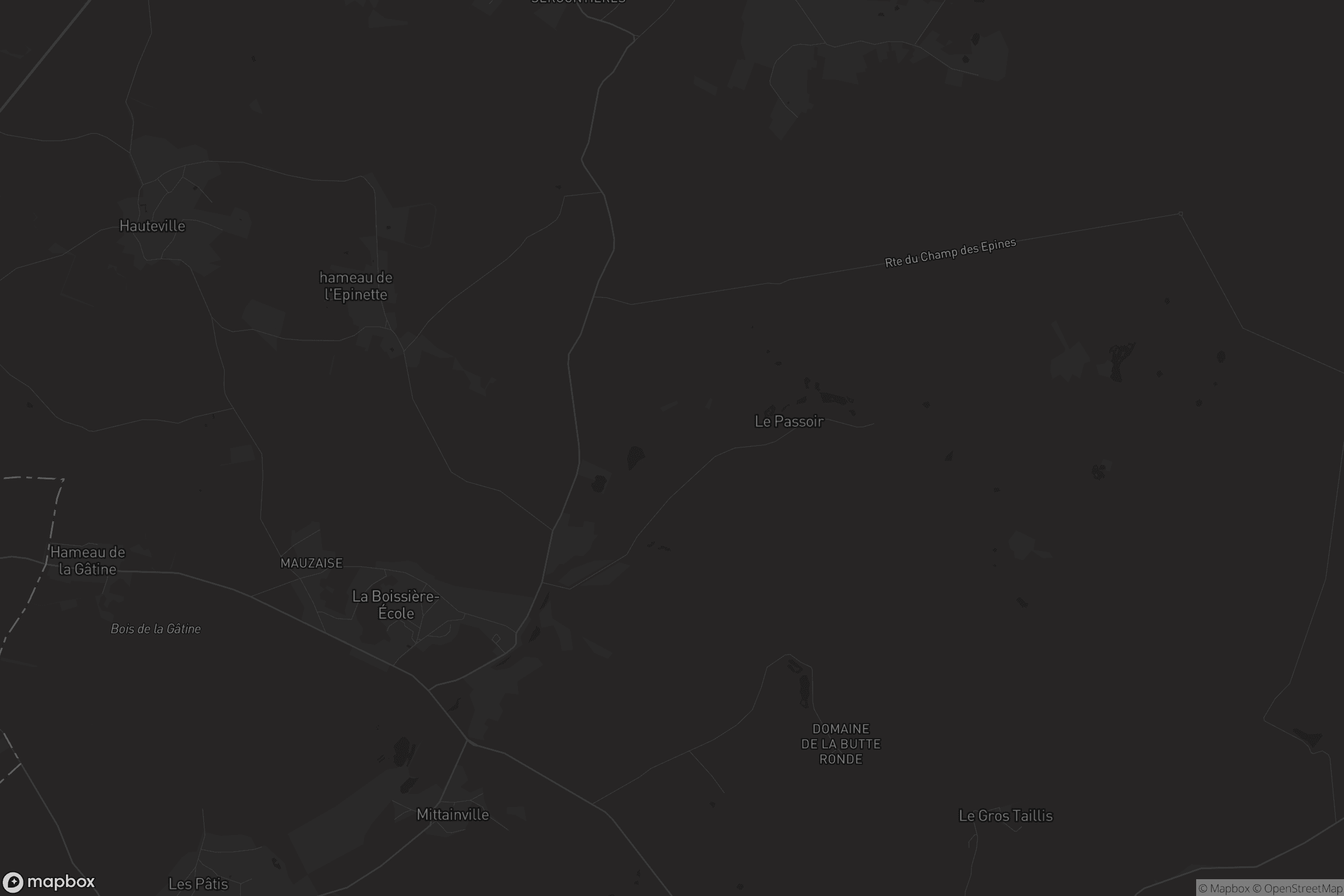 Carte de La Boissière-École