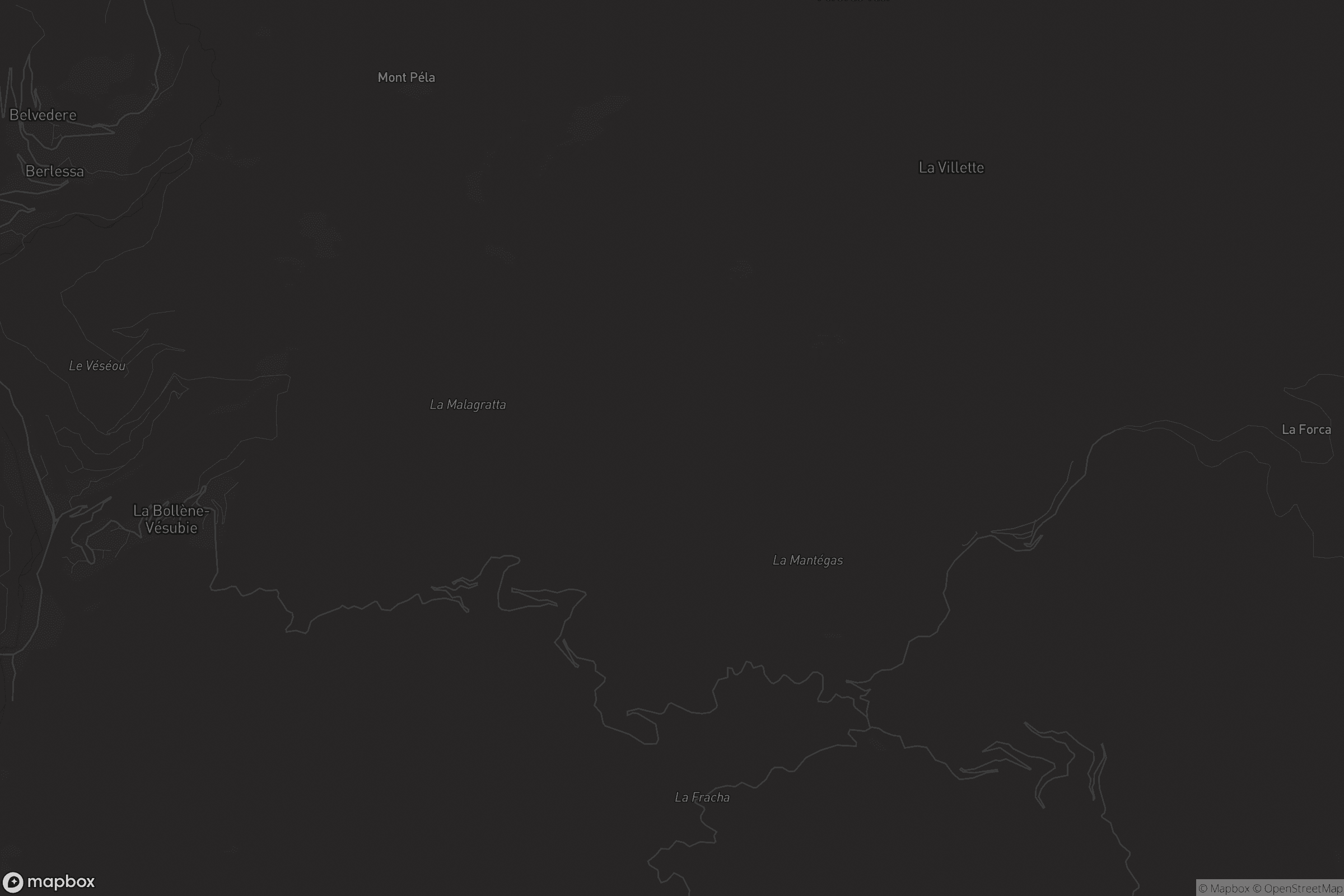 Carte de La Bollène-Vésubie