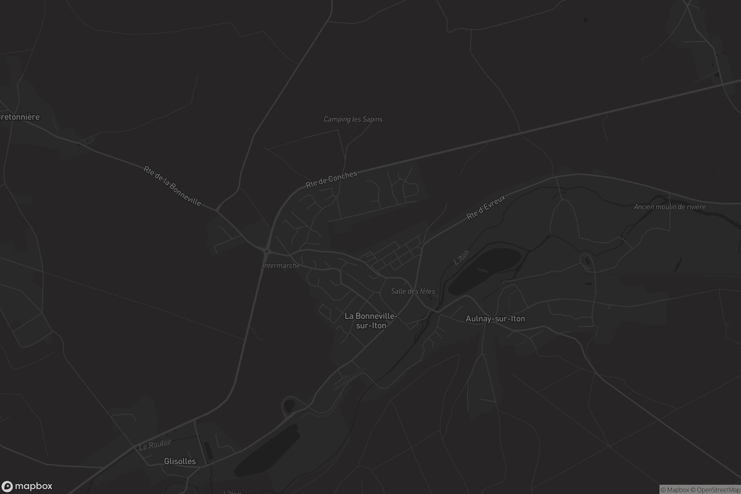 Carte de La Bonneville-sur-Iton