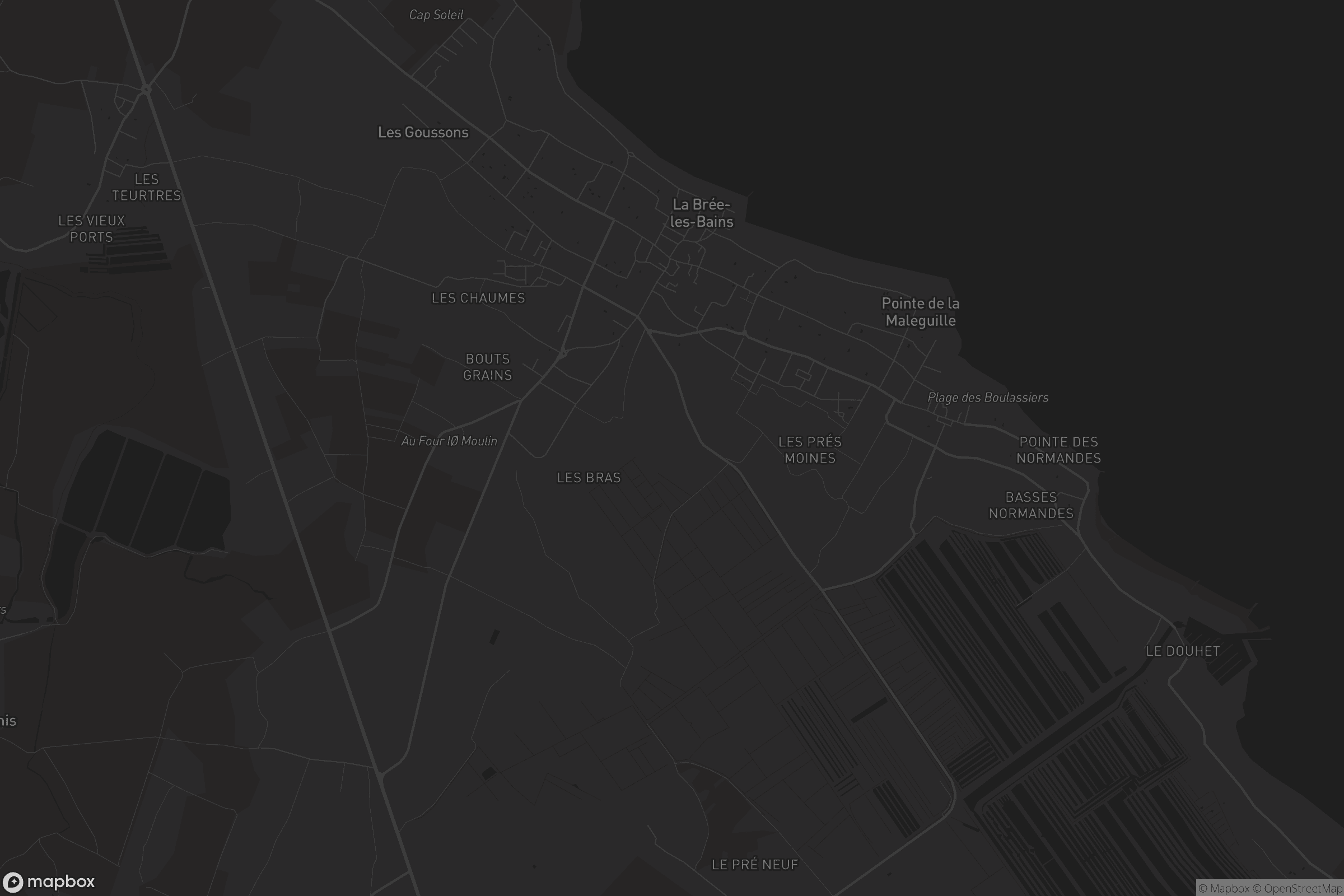 Carte de La Brée-les-Bains