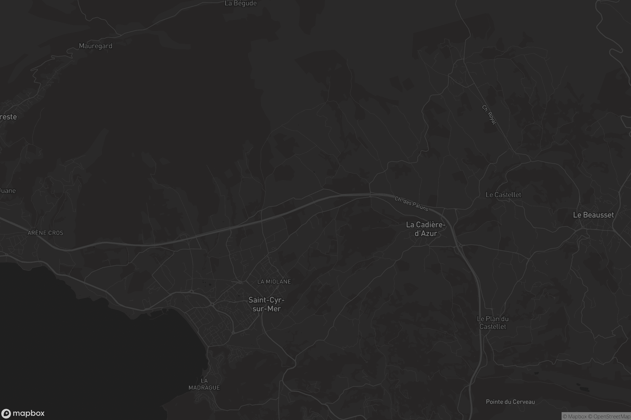 Carte de La Cadière-d'Azur