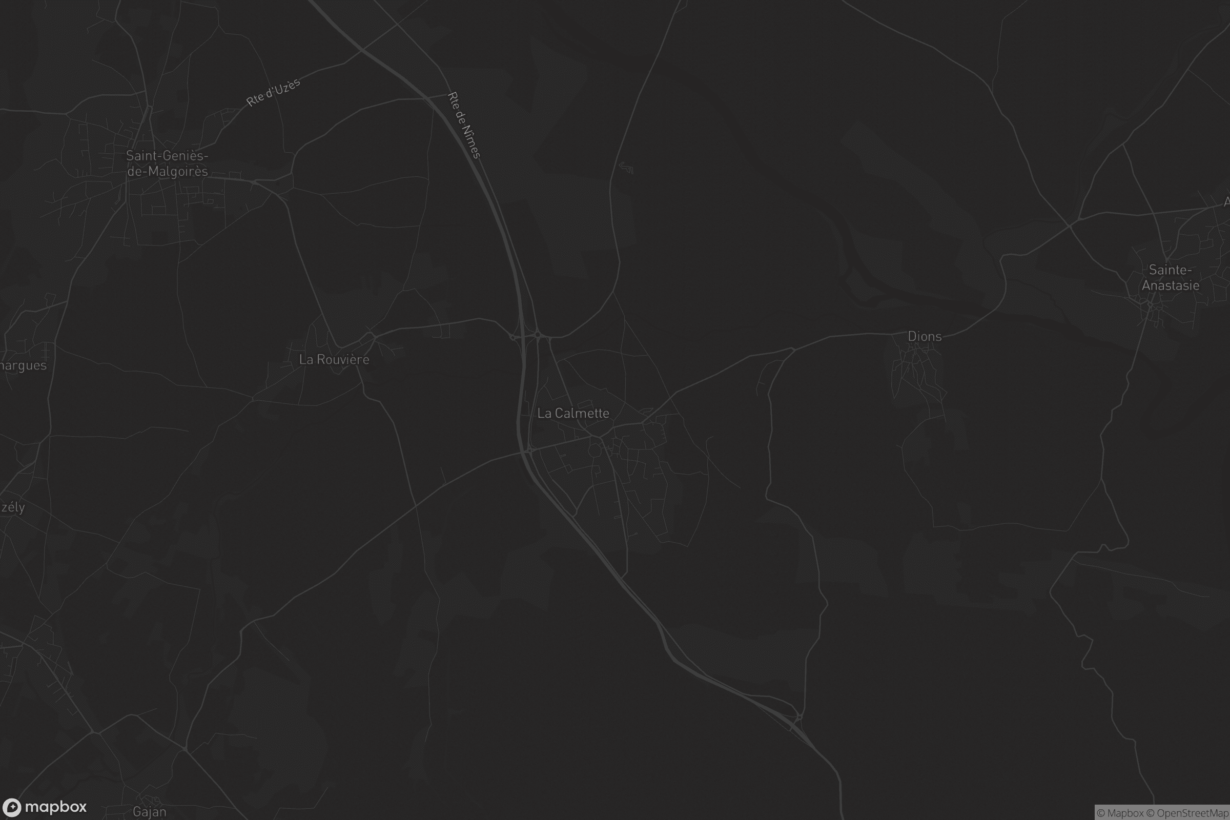 Carte de La Calmette