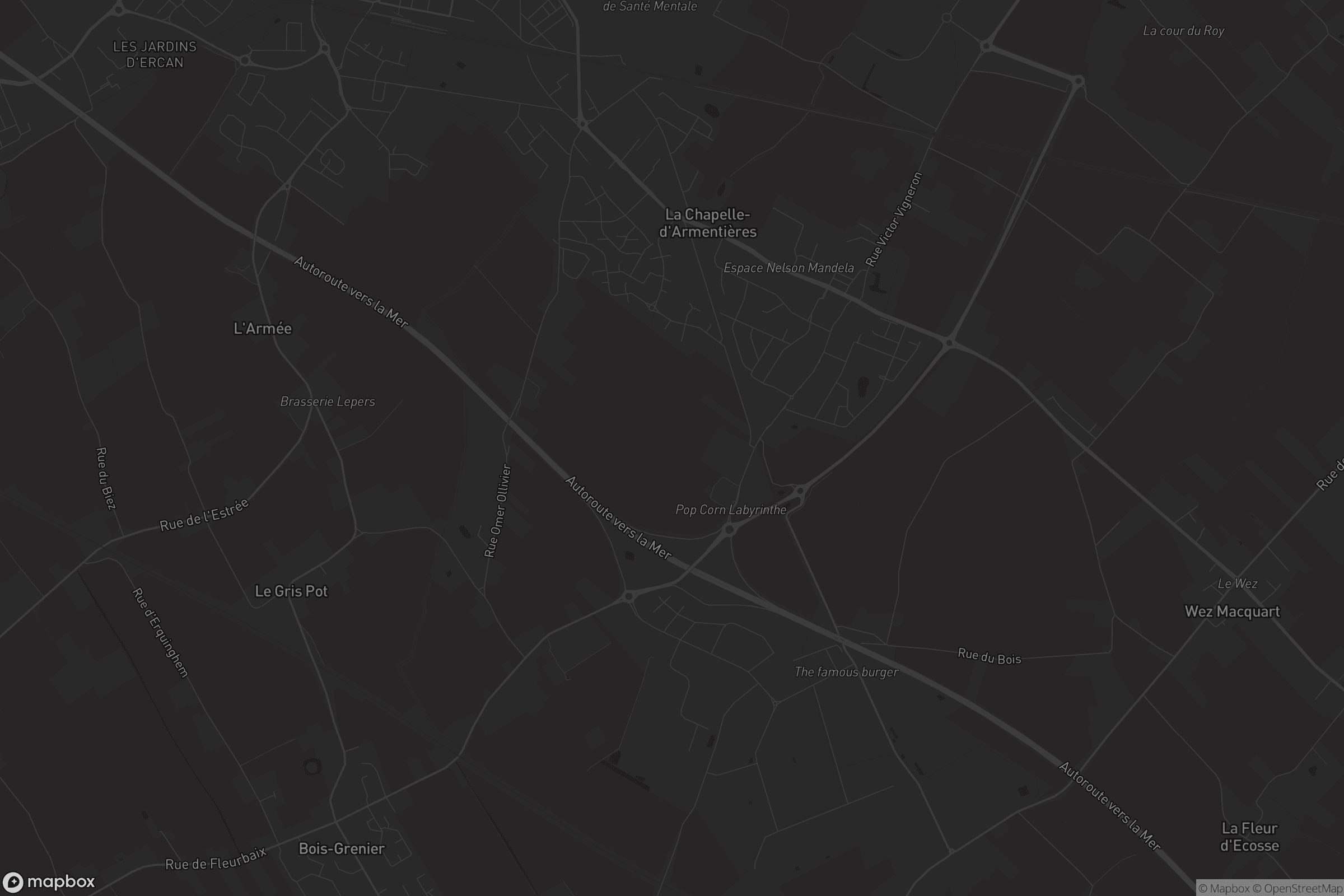 Carte de La Chapelle-d'Armentières