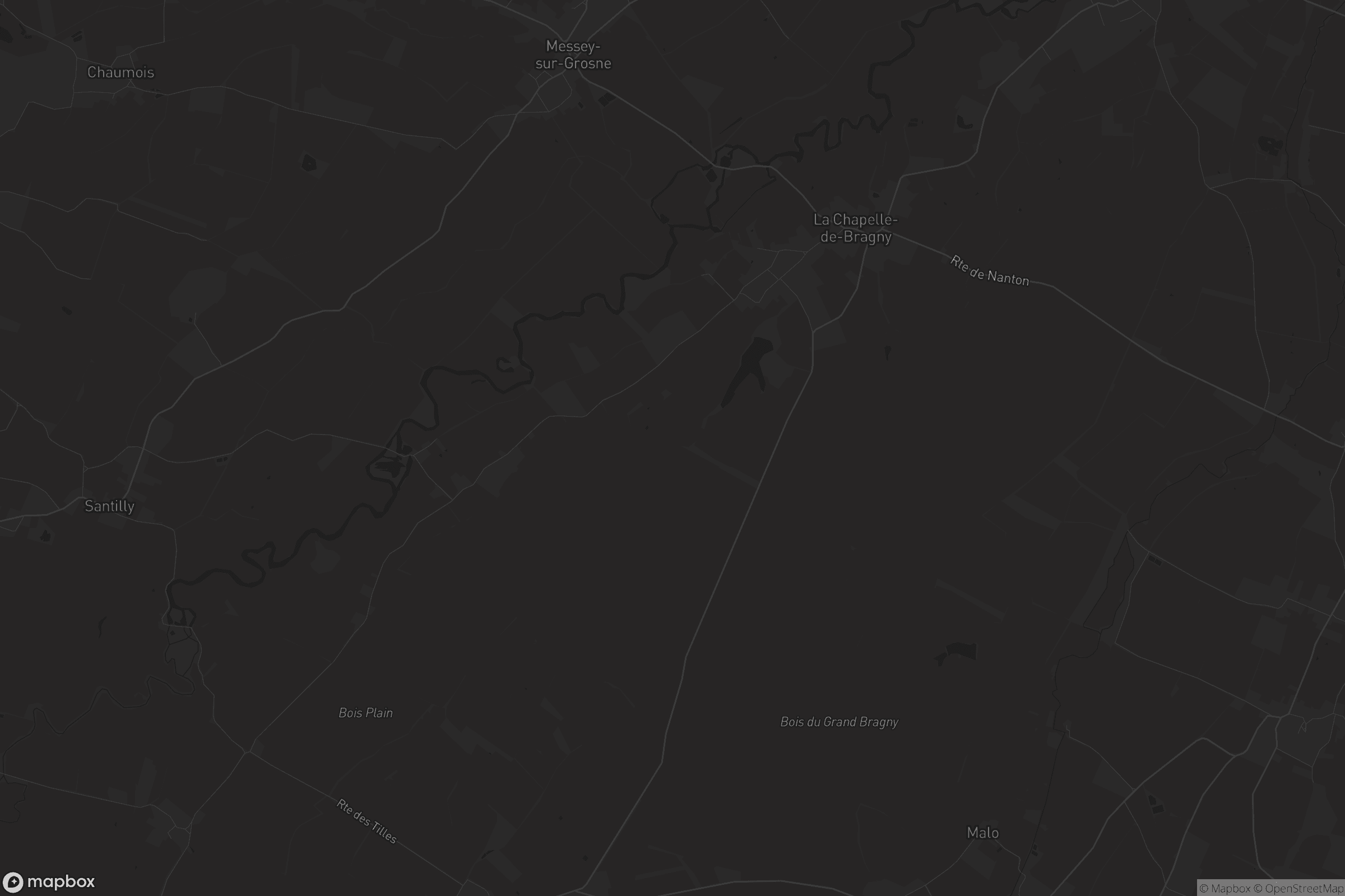 Carte de La Chapelle-de-Bragny