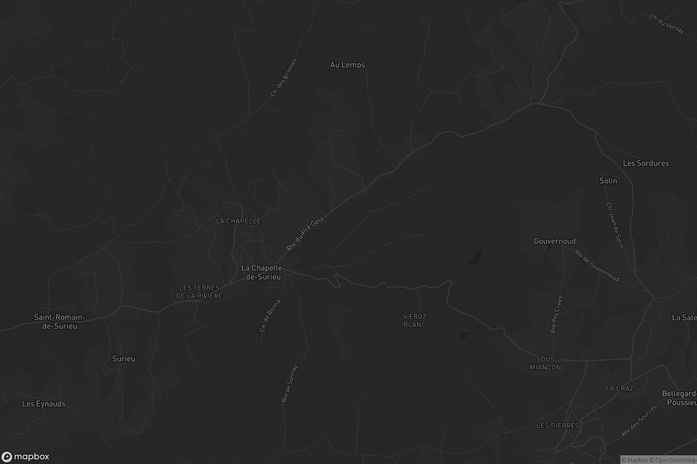 Carte de La Chapelle-de-Surieu