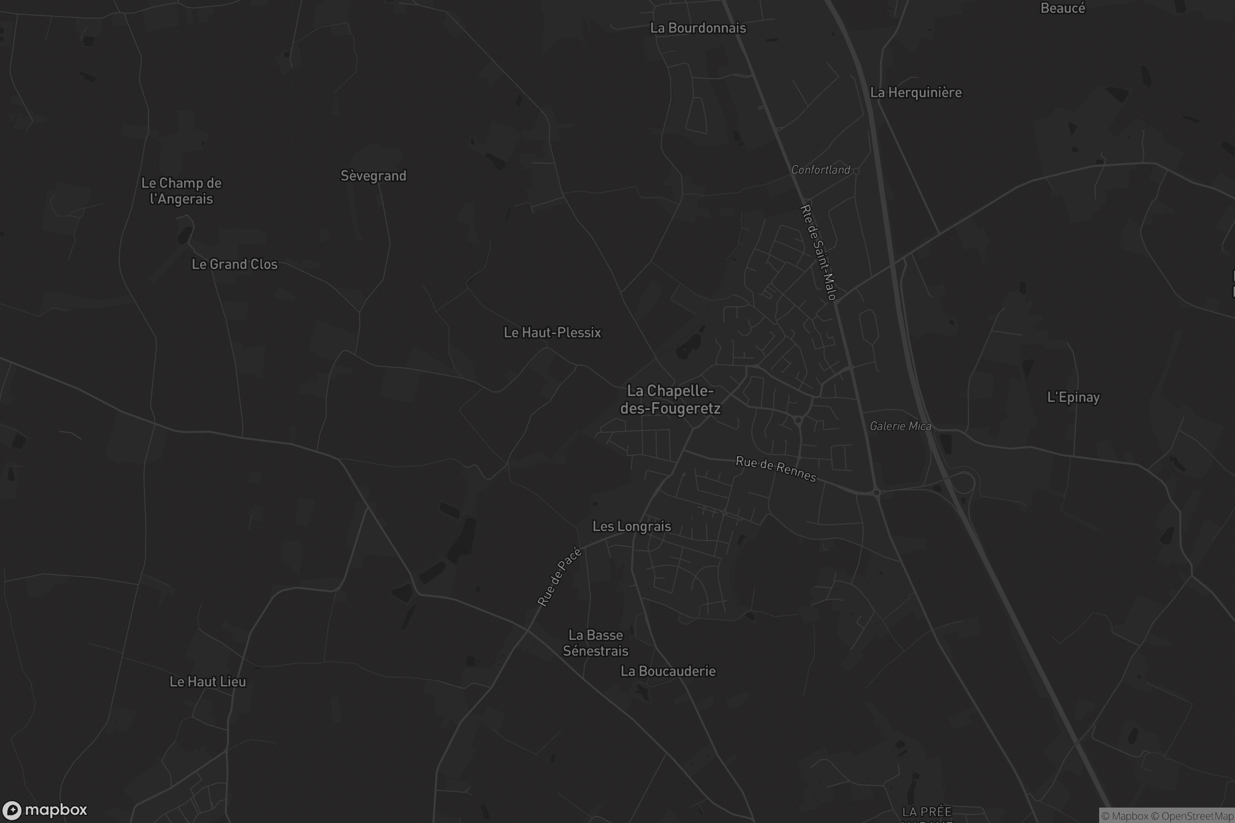 Carte de La Chapelle-des-Fougeretz