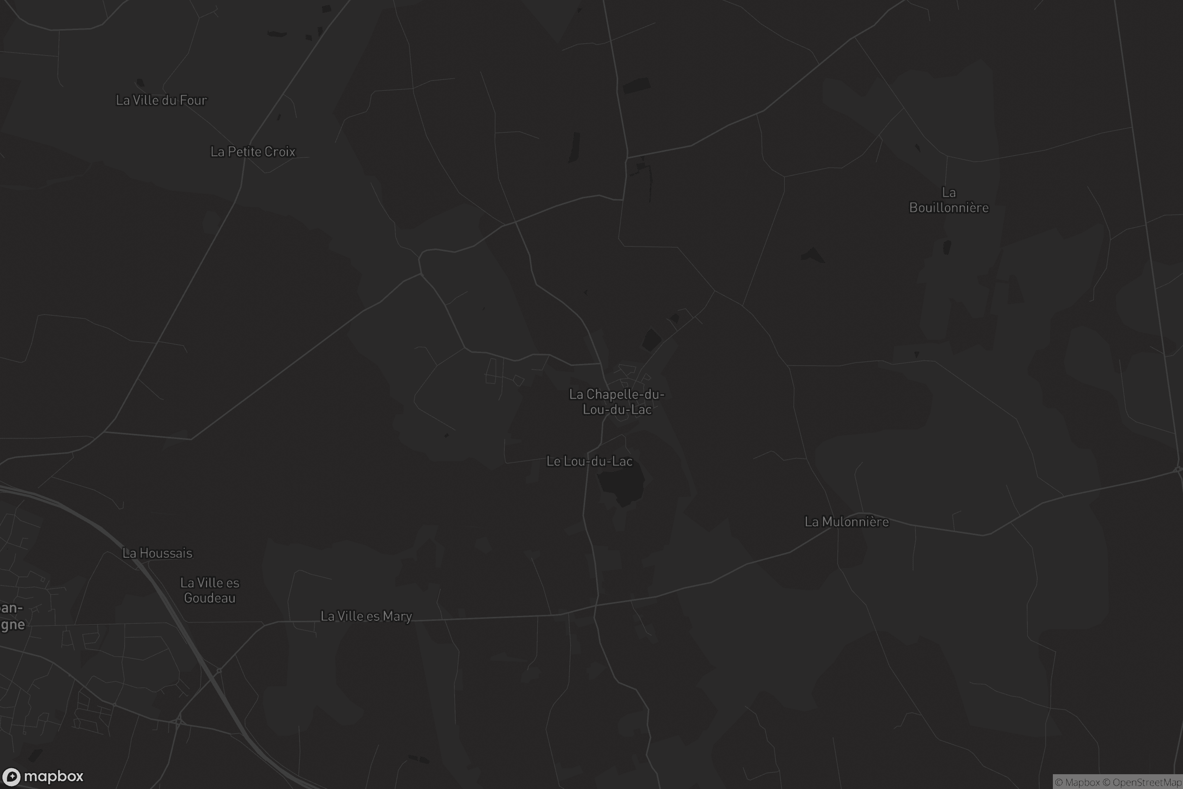 Carte de La Chapelle du Lou du Lac