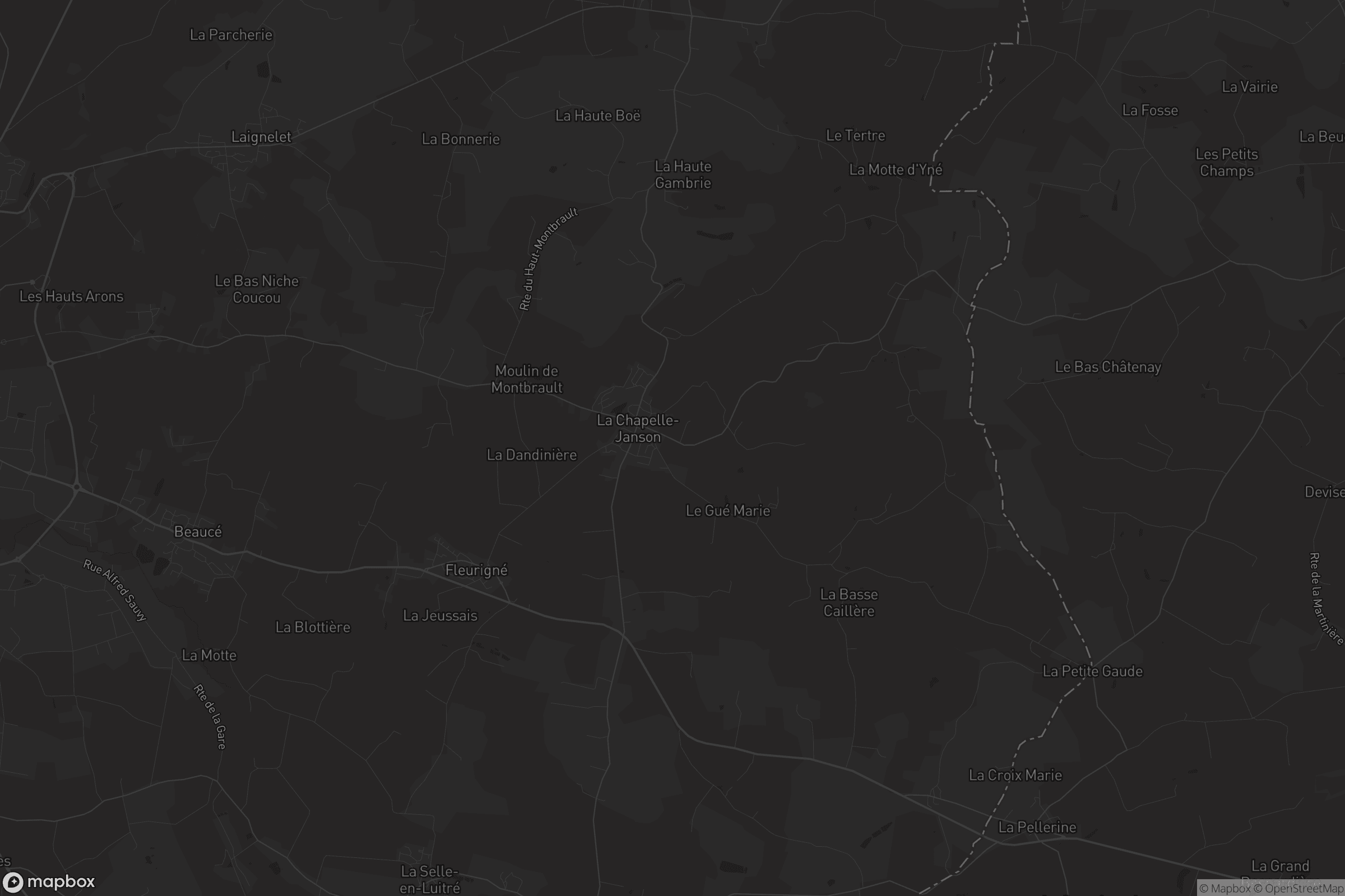 Carte de La Chapelle-Fleurigné