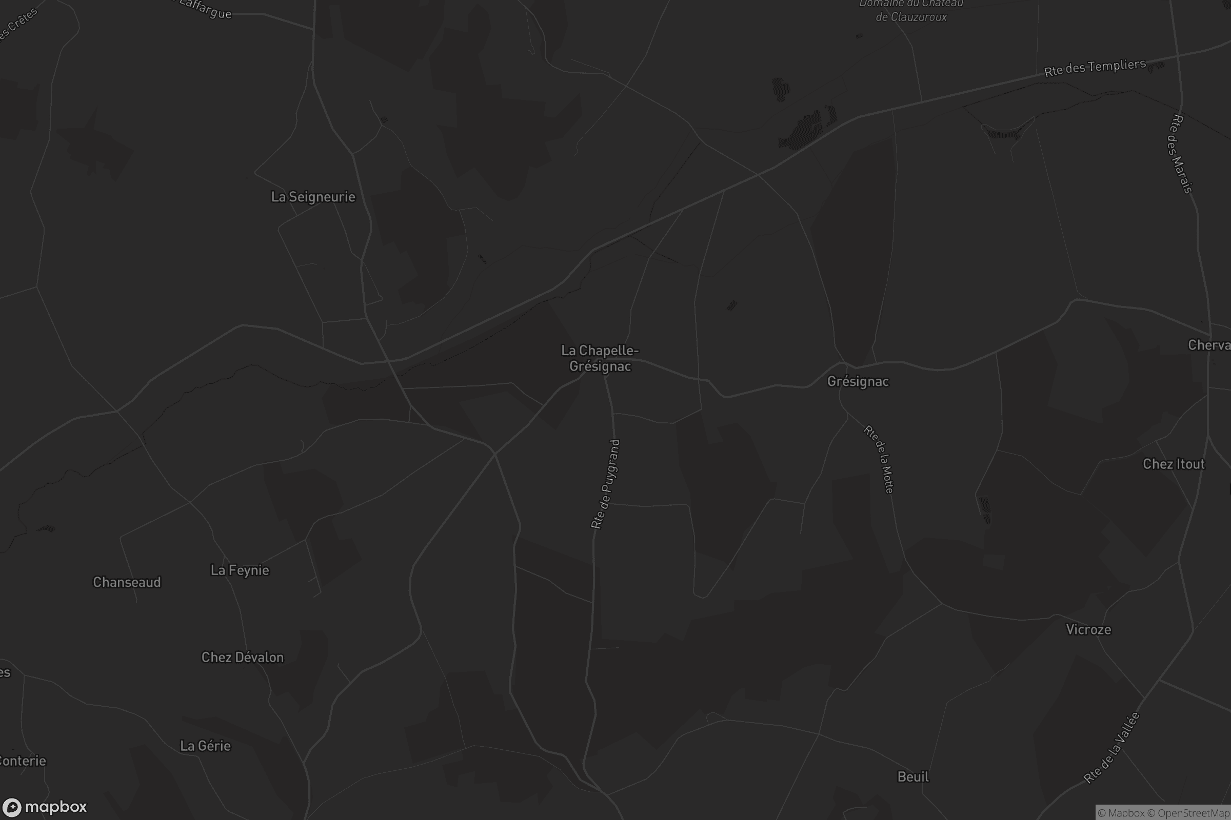 Carte de La Chapelle-Grésignac