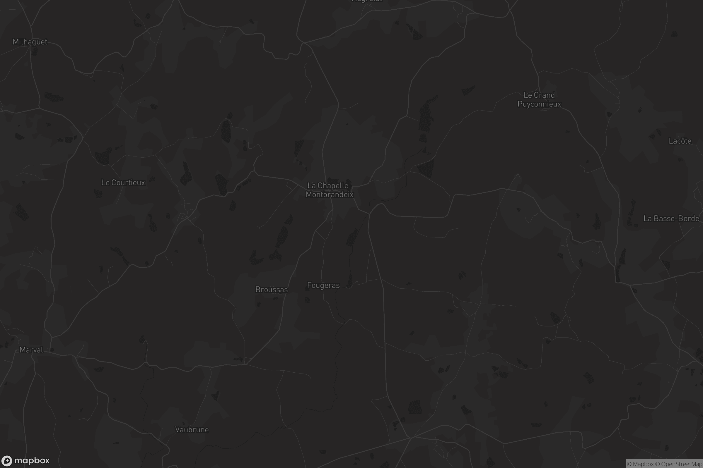 Carte de La Chapelle-Montbrandeix