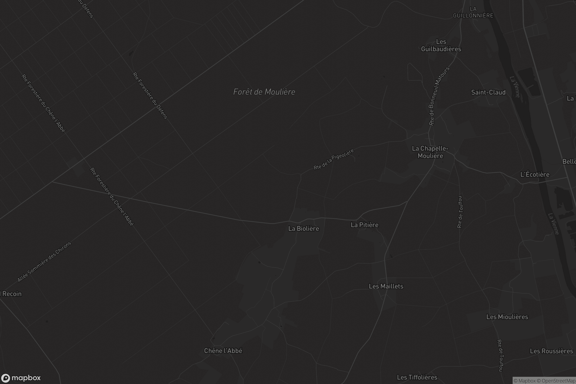 Carte de La Chapelle-Moulière