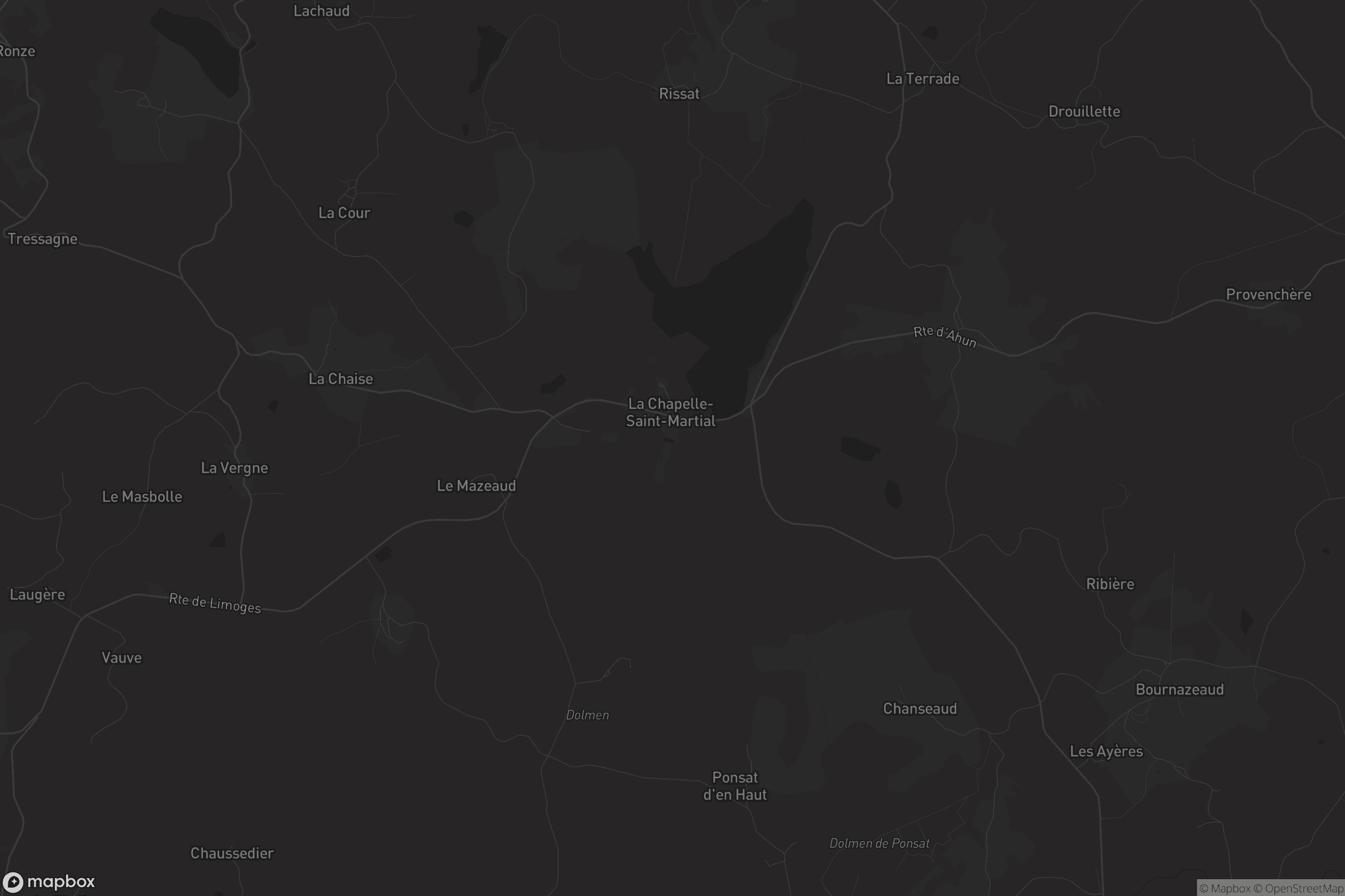 Carte de La Chapelle-Saint-Martial