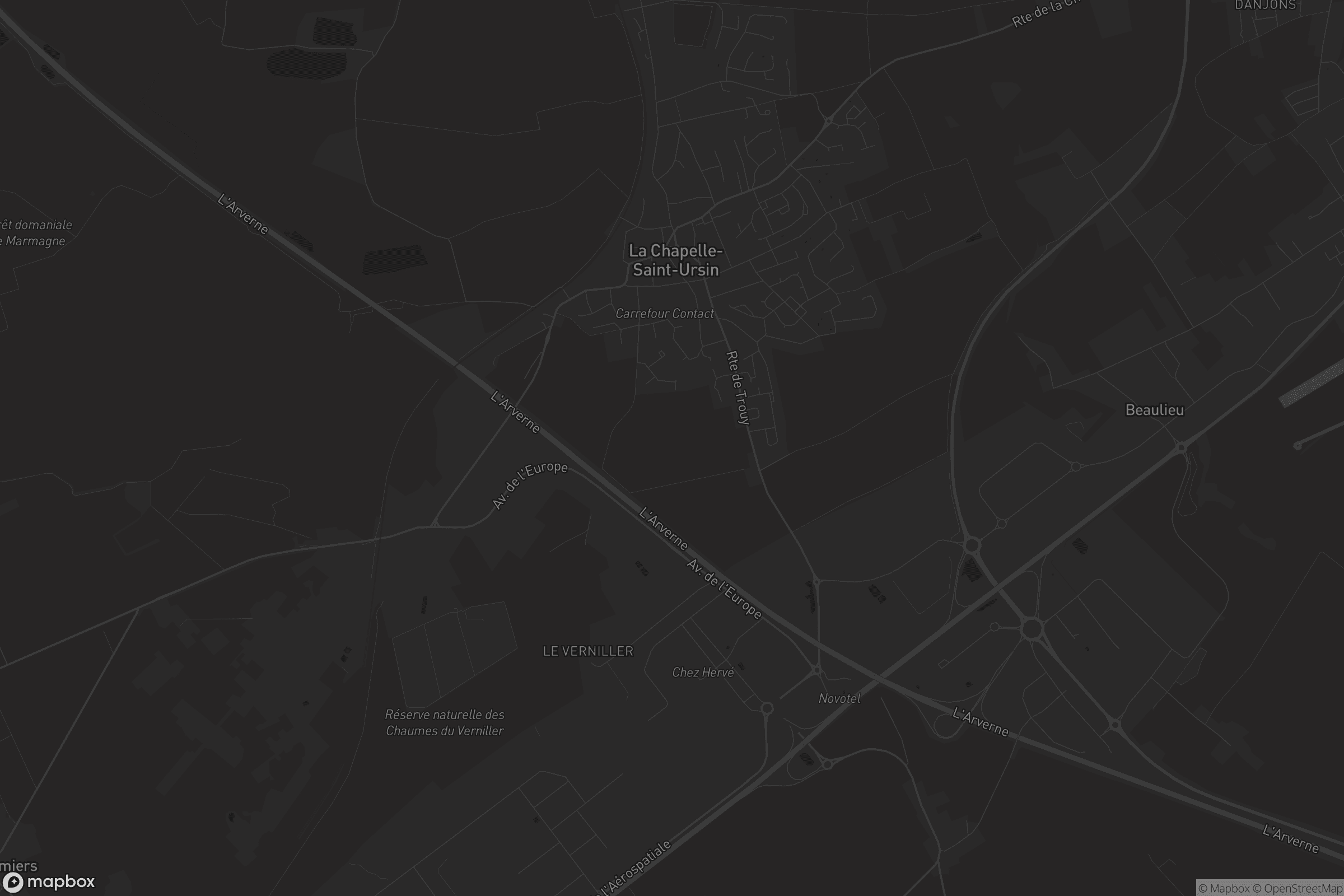 Carte de La Chapelle-Saint-Ursin