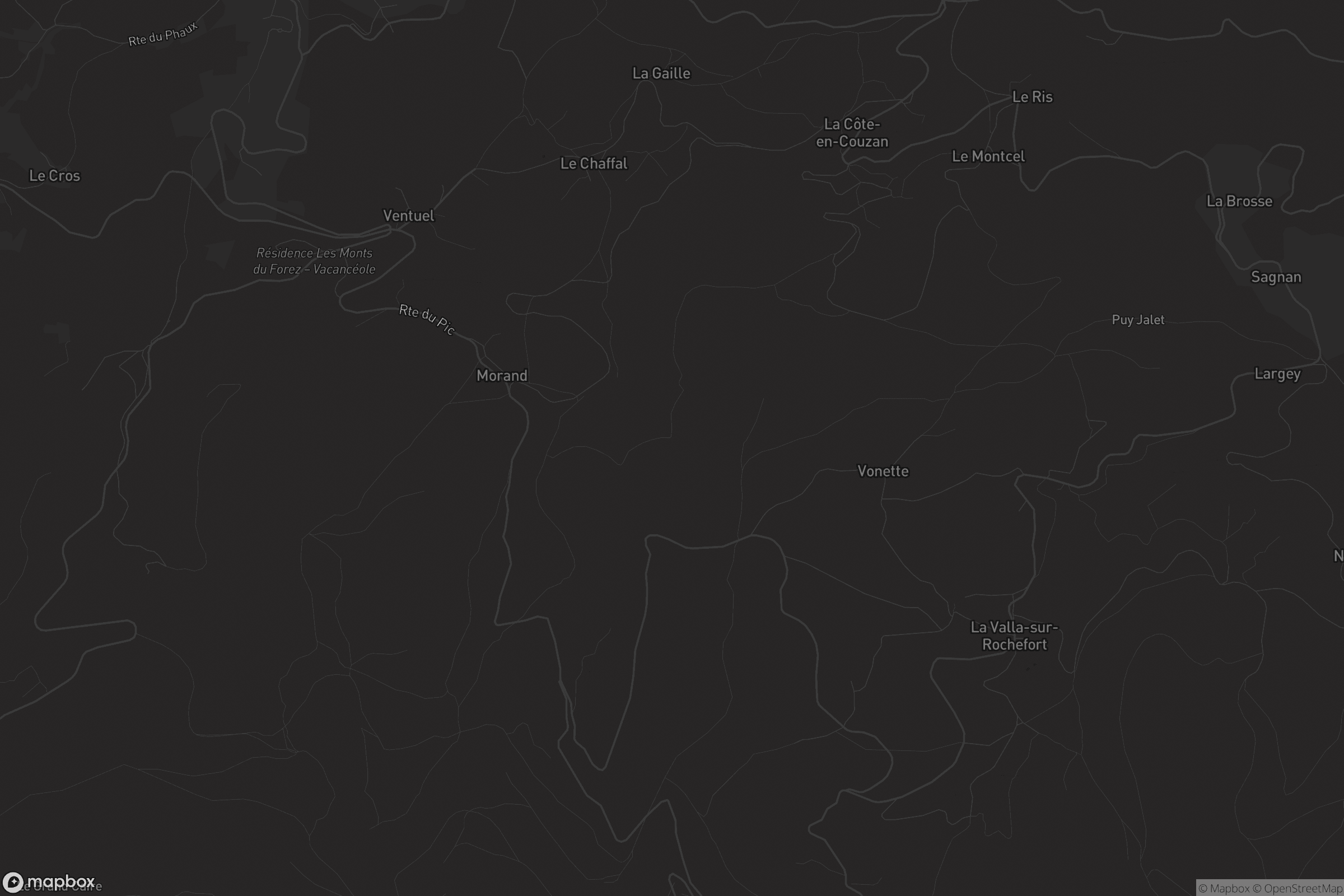 Carte de La Côte-en-Couzan