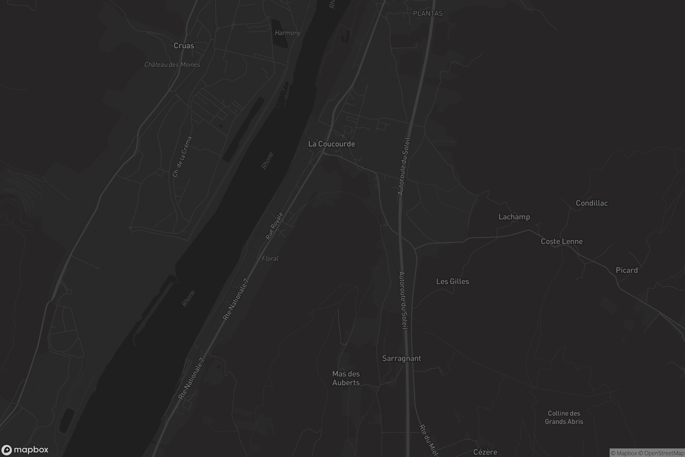 Carte de La Coucourde