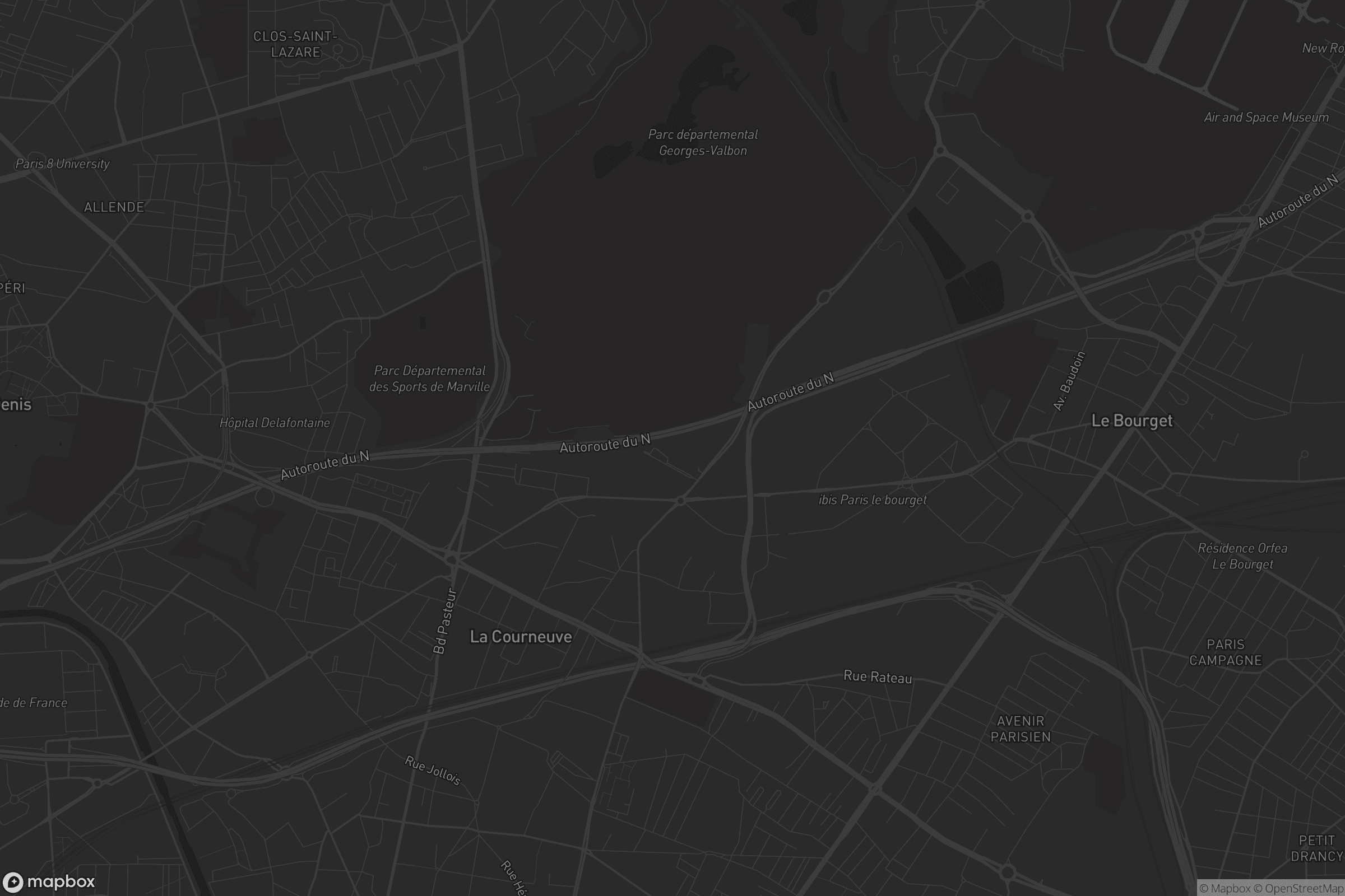 Carte de La Courneuve