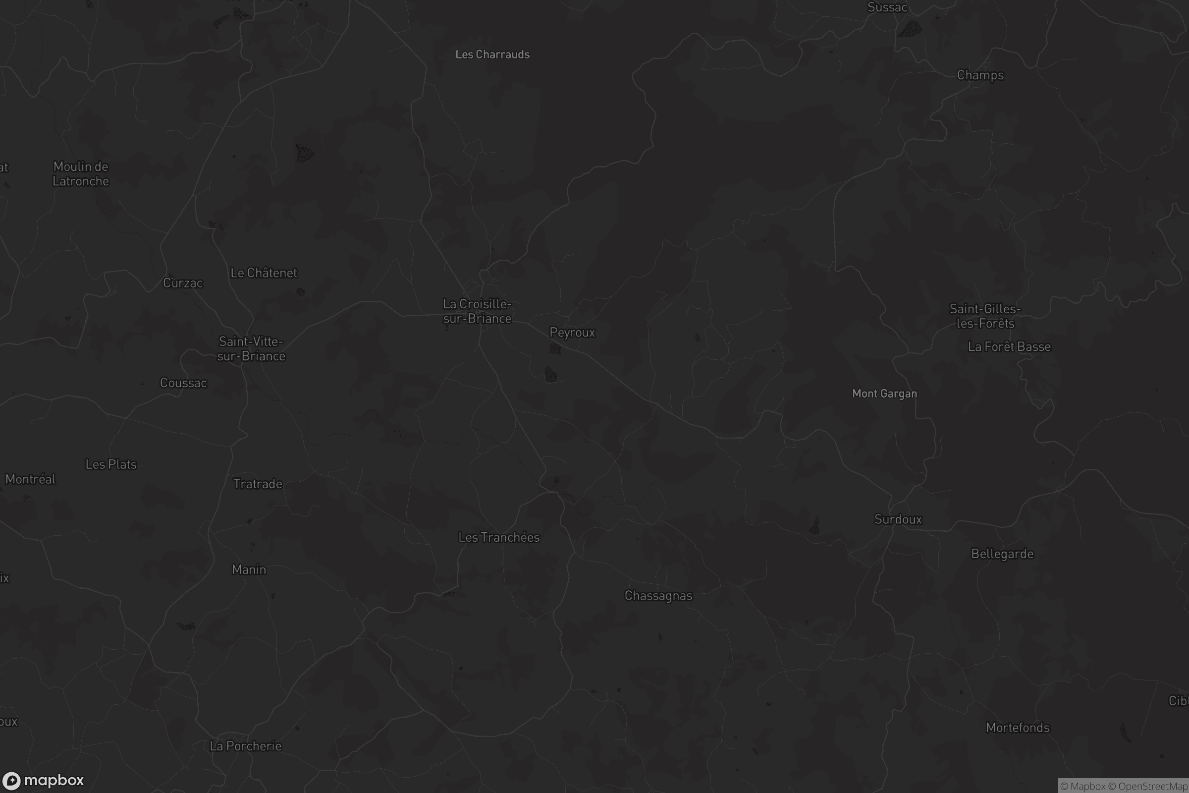 Carte de La Croisille-sur-Briance