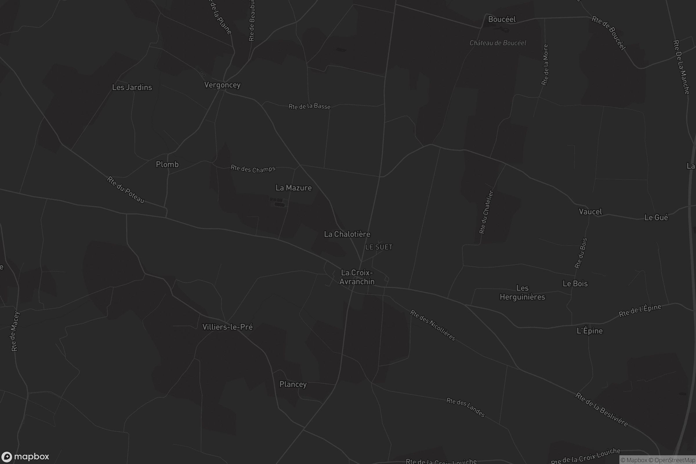 Carte de La Croix-Avranchin