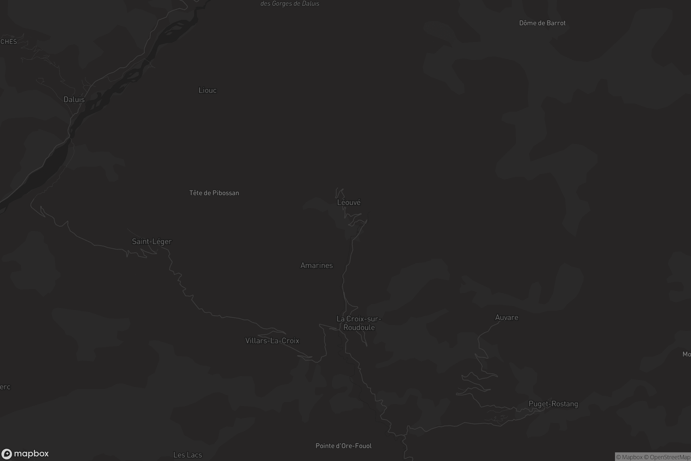 Carte de La Croix-sur-Roudoule