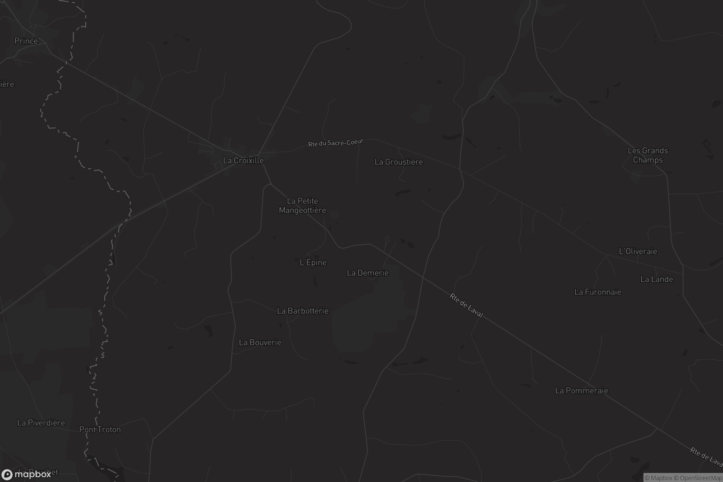 Carte de La Croixille