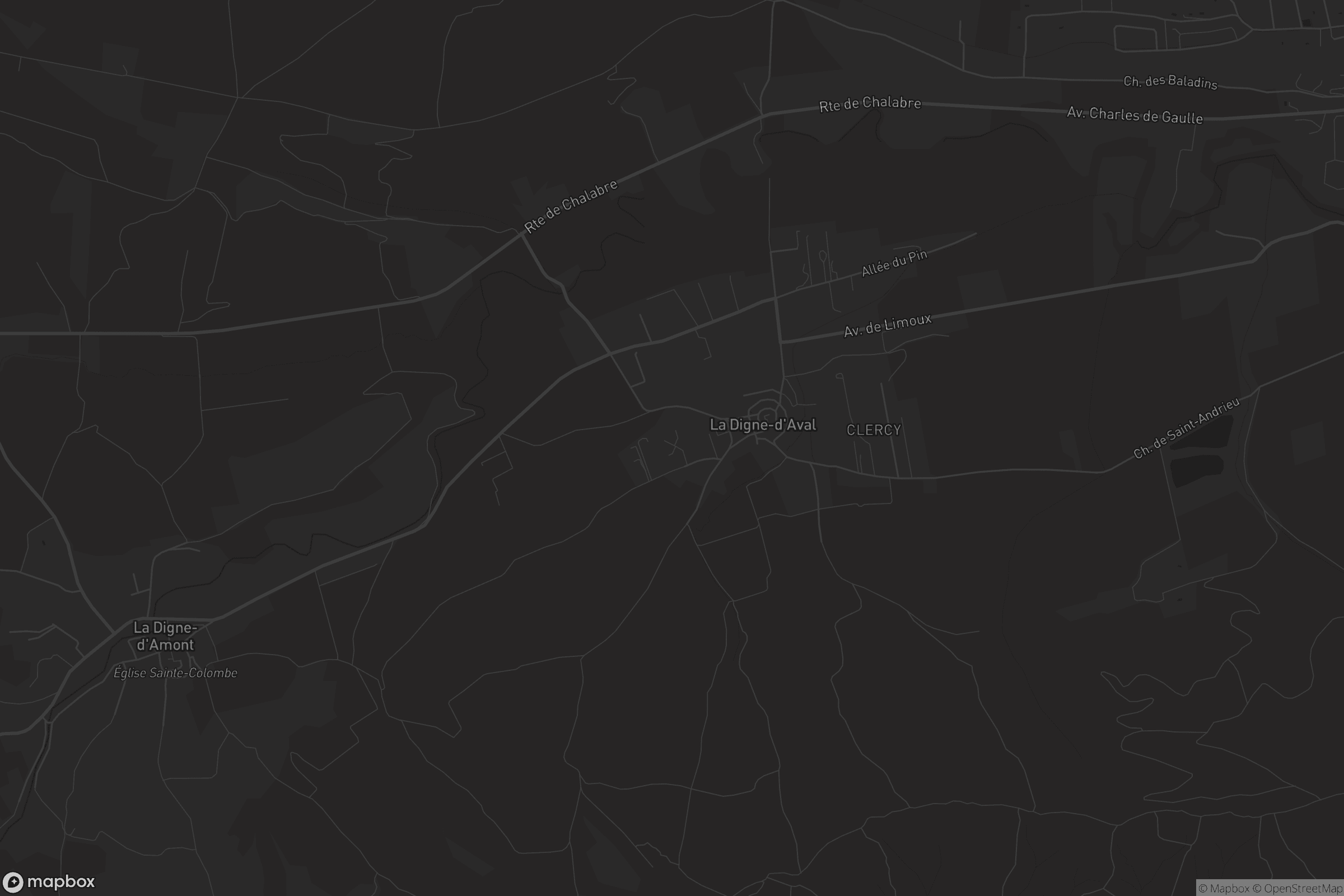 Carte de La Digne-d'Aval