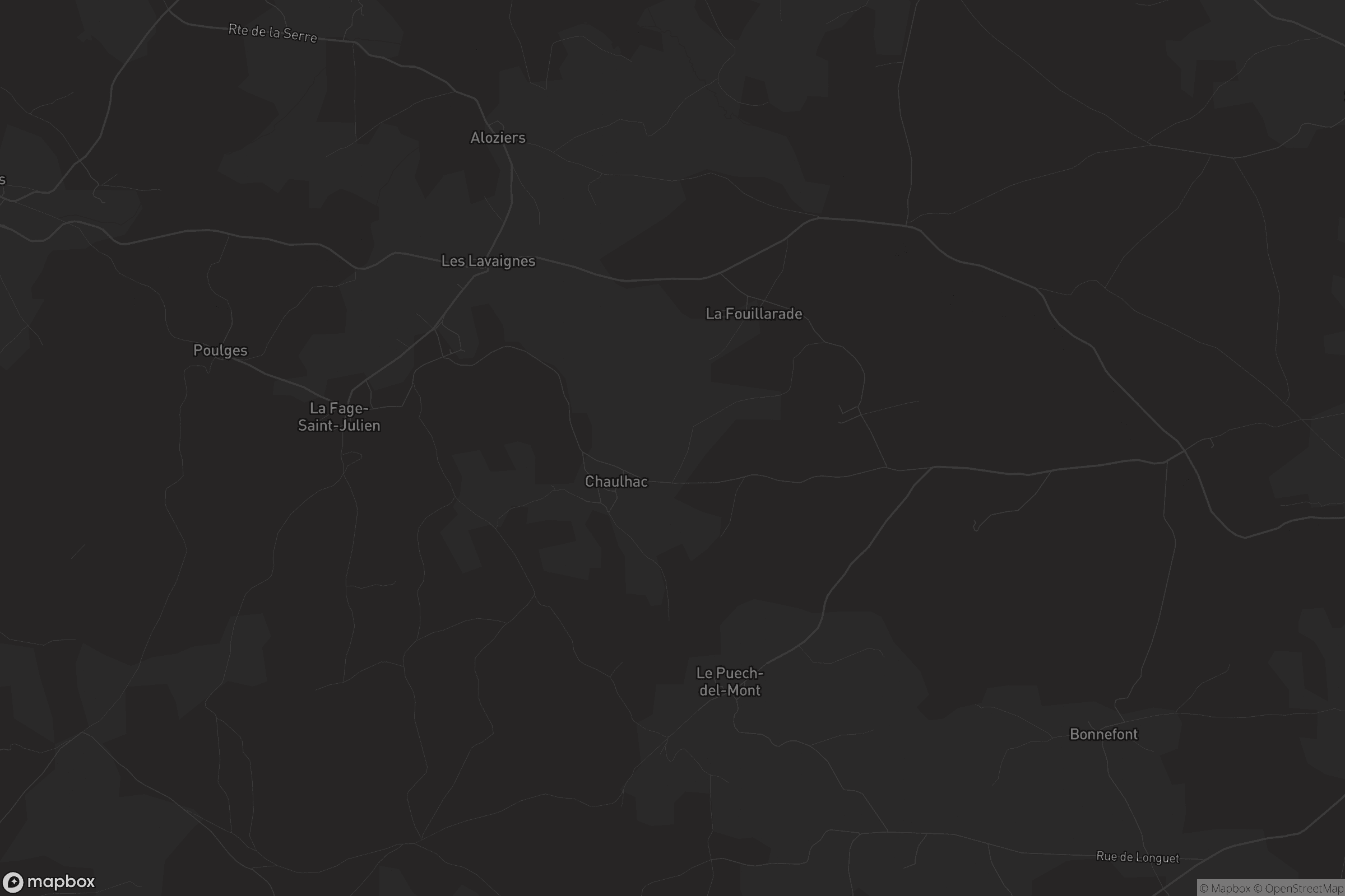 Carte de La Fage-Saint-Julien