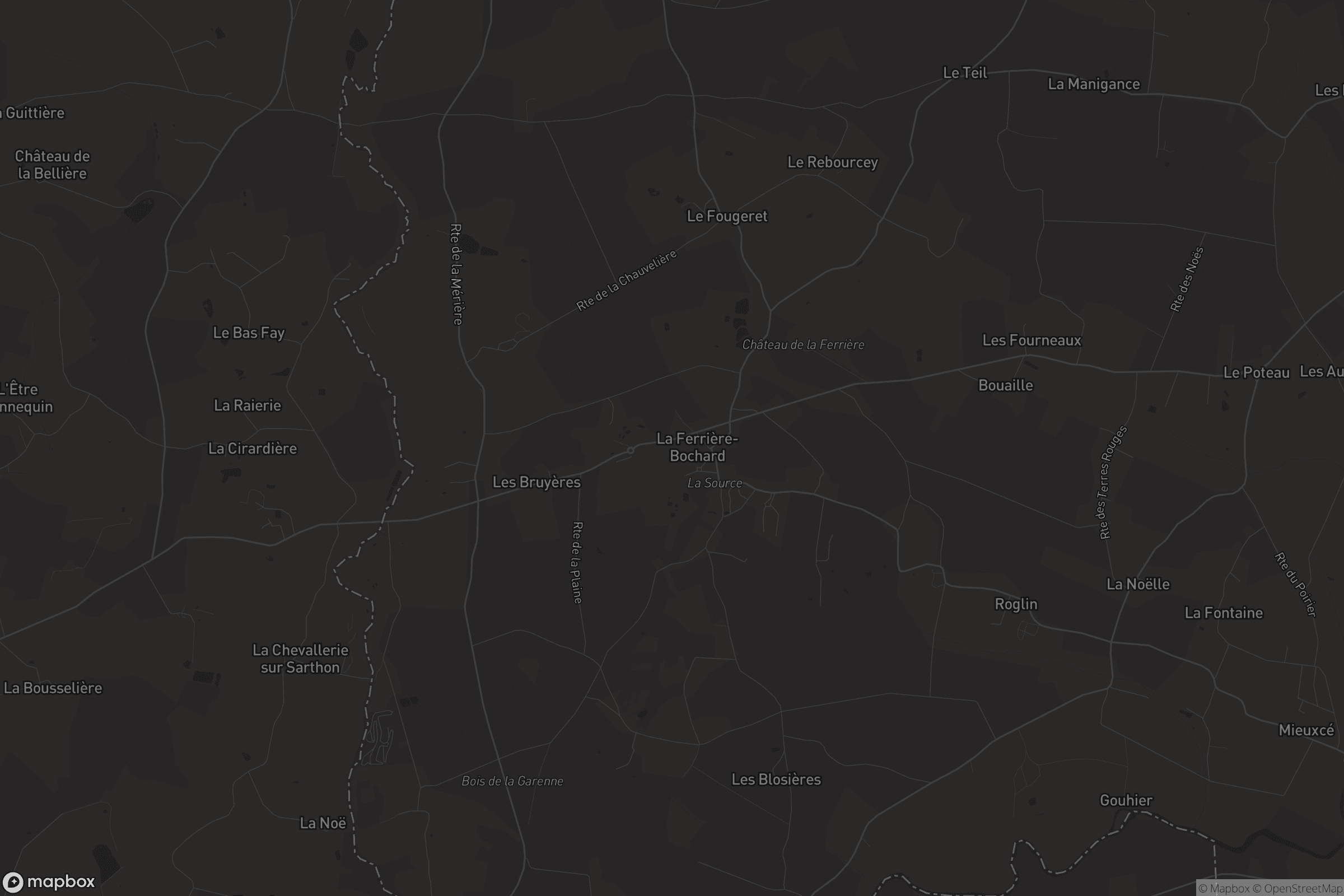 Carte de La Ferrière-Bochard