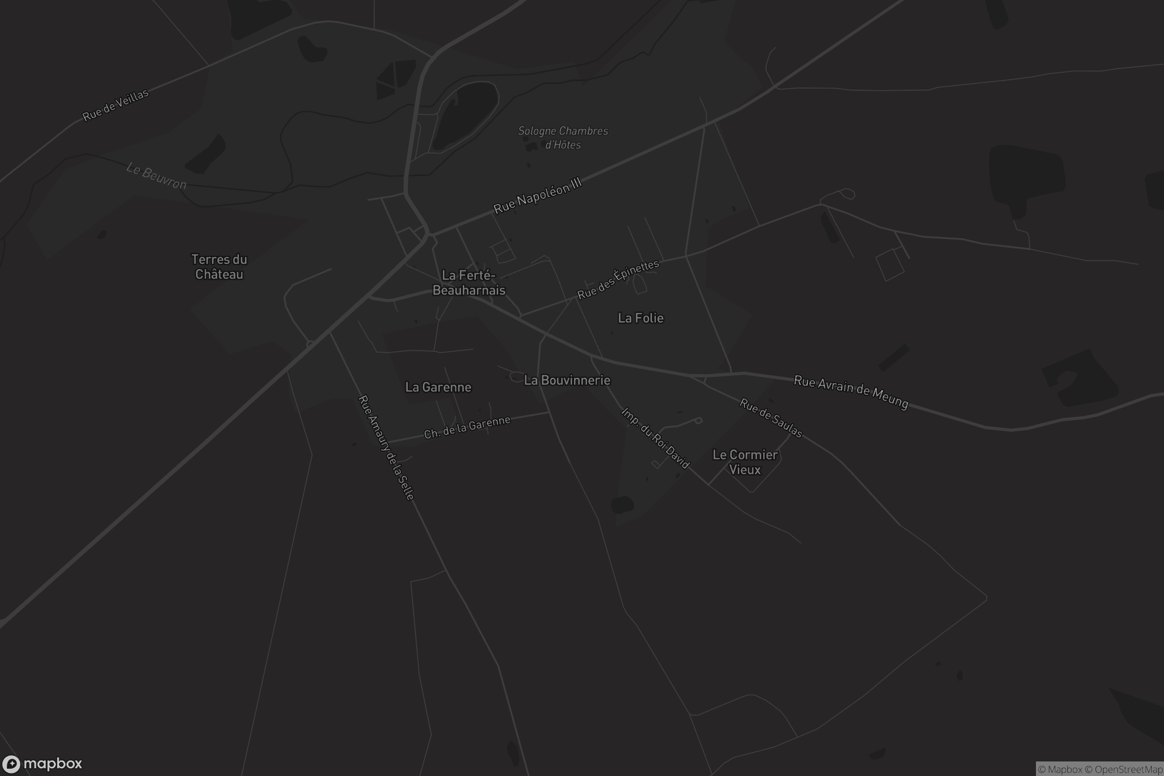 Carte de La Ferté-Beauharnais