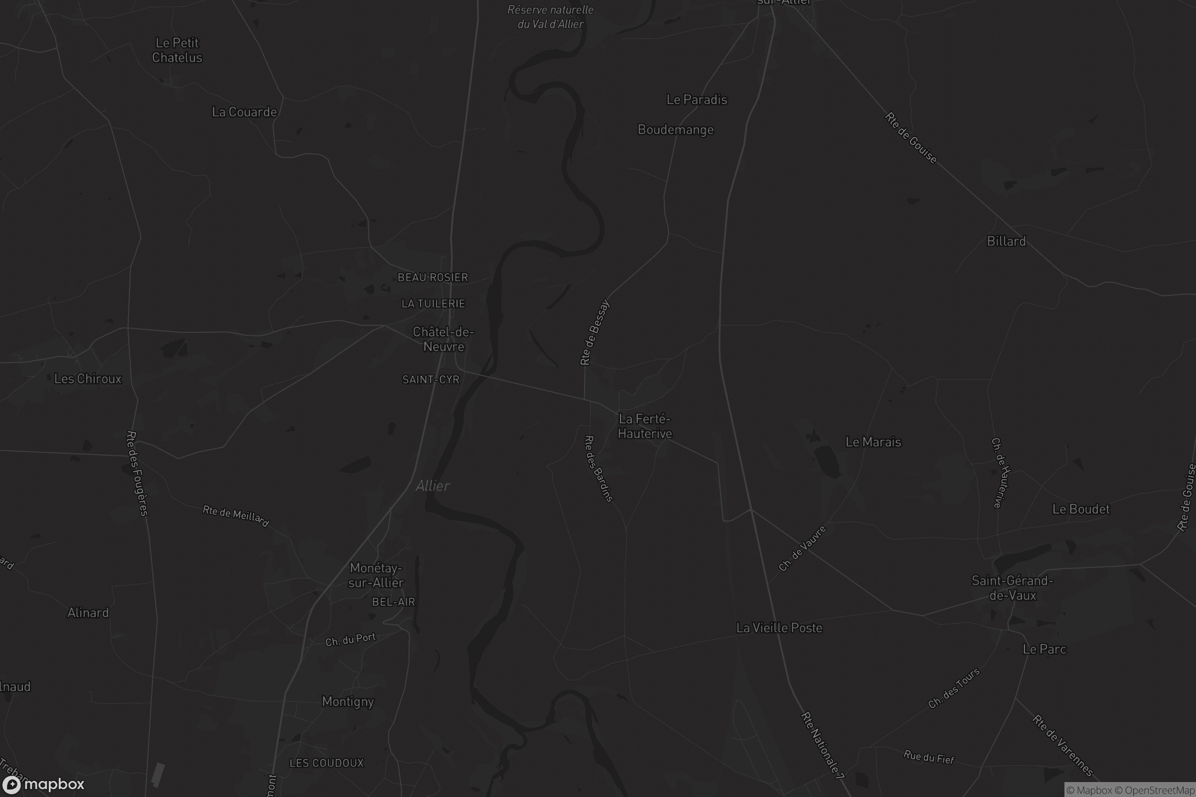 Carte de La Ferté-Hauterive