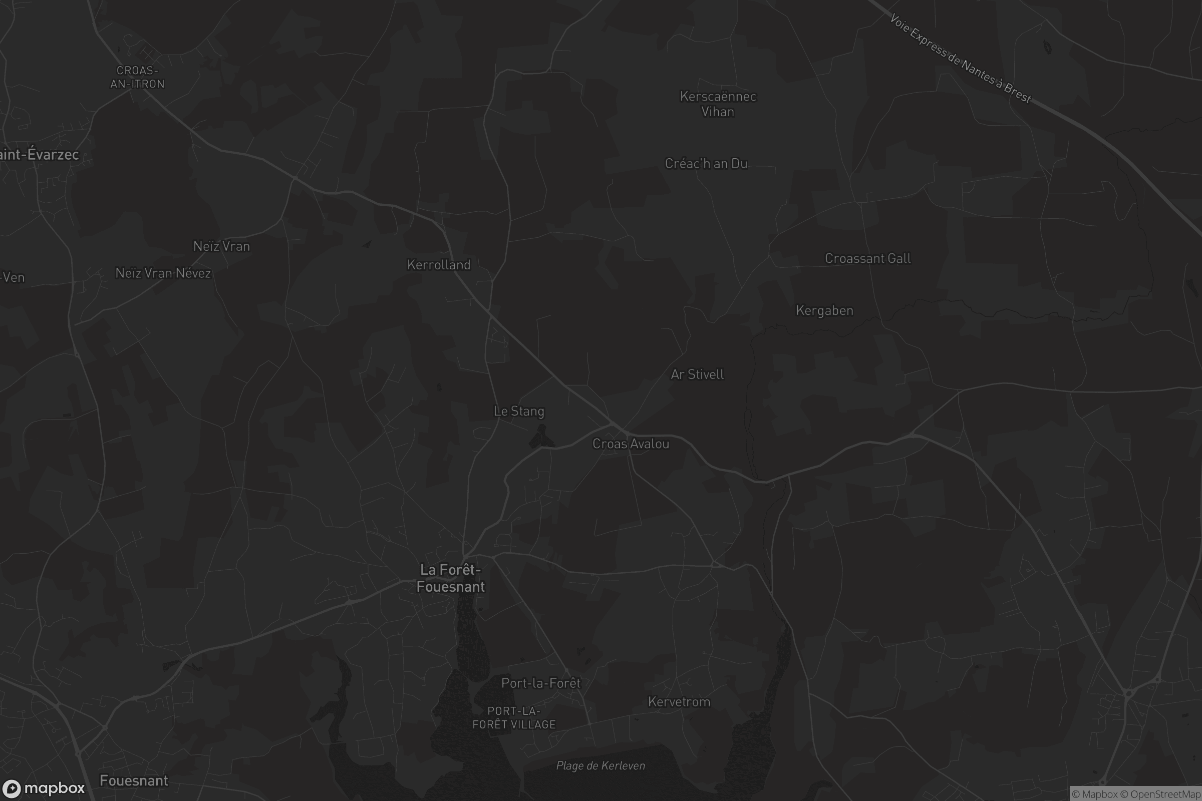 Carte de La Forêt-Fouesnant