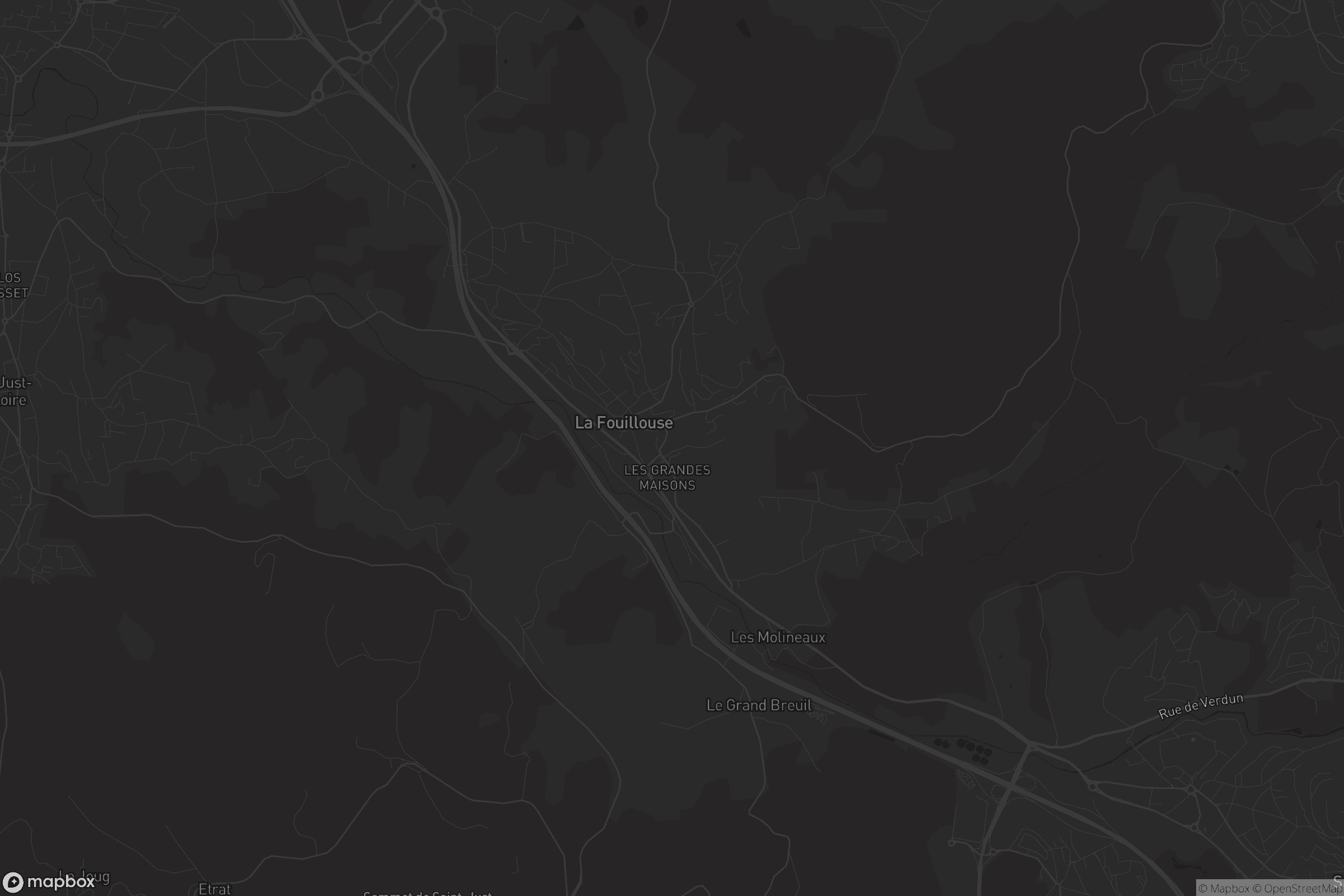 Carte de La Fouillouse