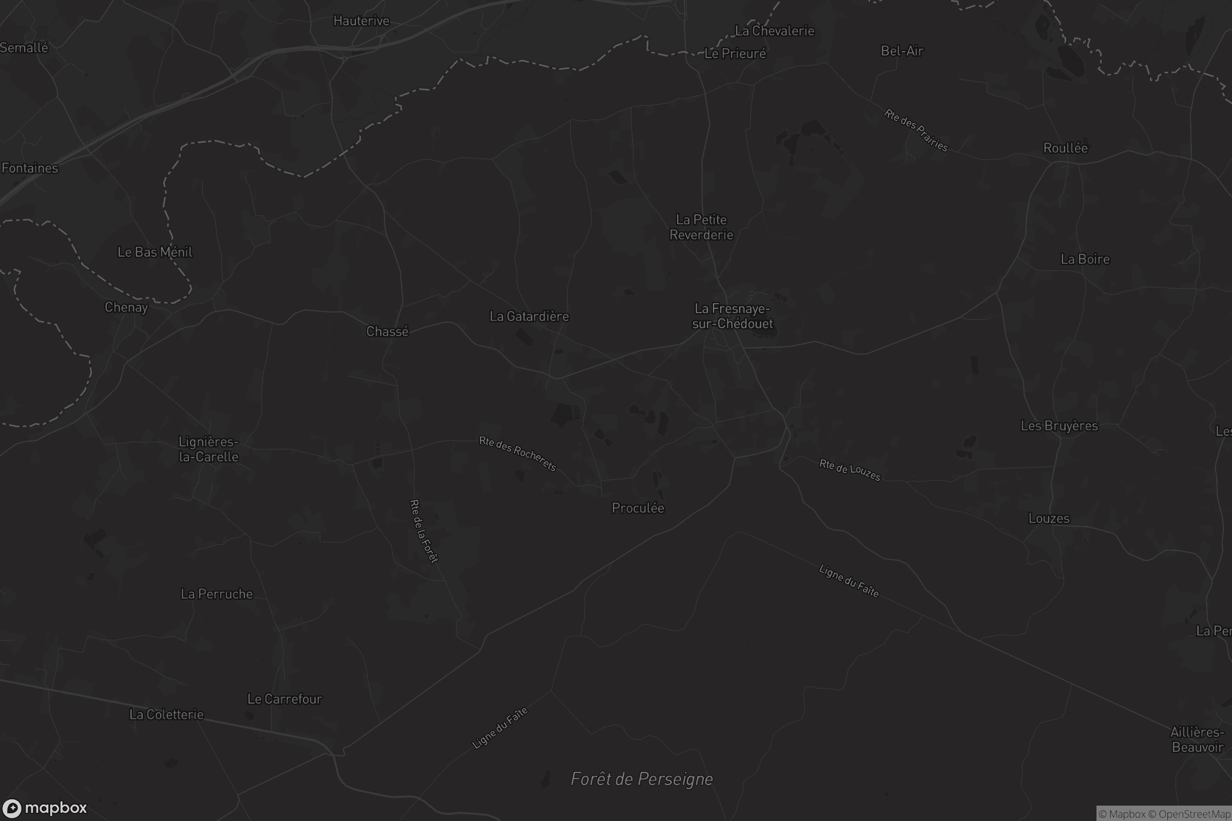 Carte de La Fresnaye-sur-Chédouet