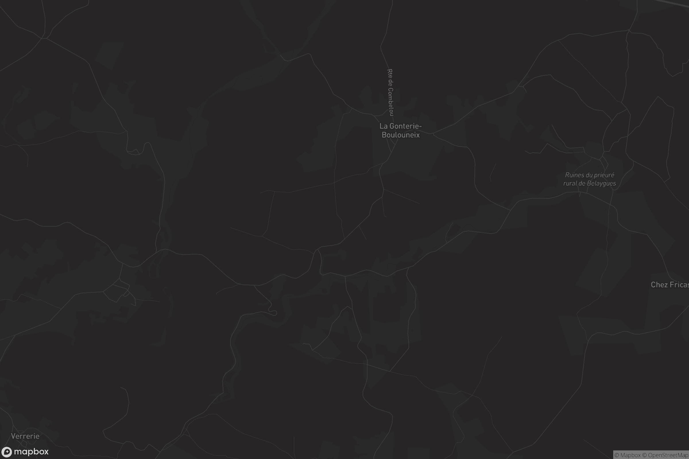 Carte de La Gonterie-Boulouneix