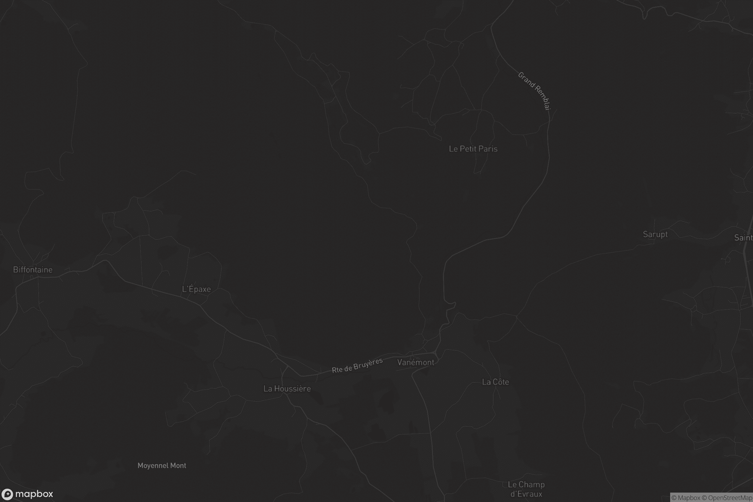 Carte de La Houssière