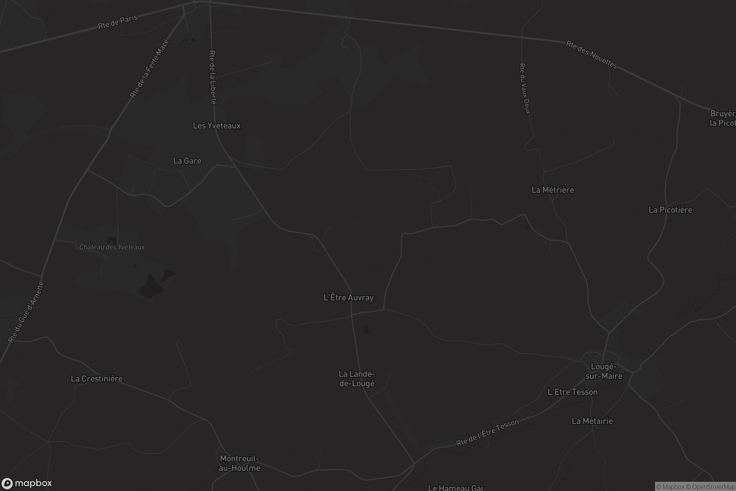 Carte de La Lande-de-Lougé